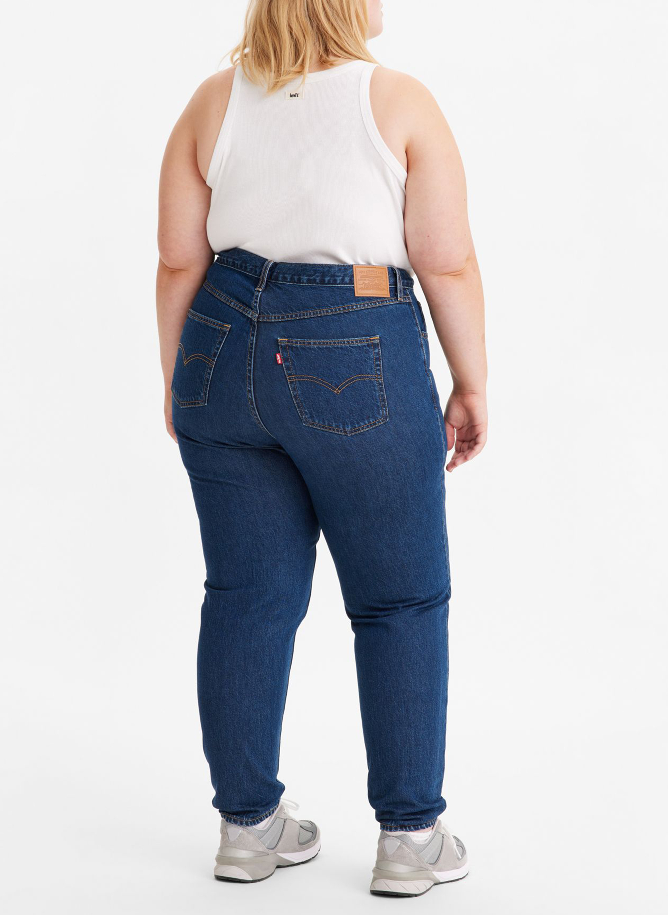 Mom Jeans aus Baumwolle LEVI'S Jeans ohne Waschung