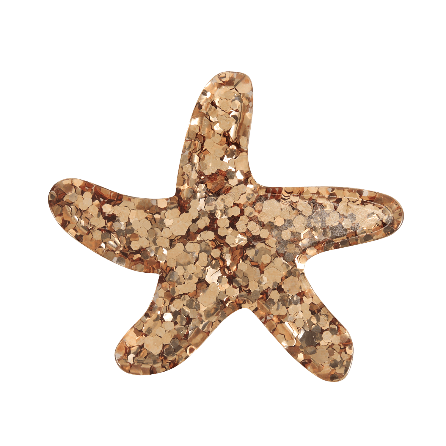 Glittery starfish brooch DES PETITS HAUTS Golden