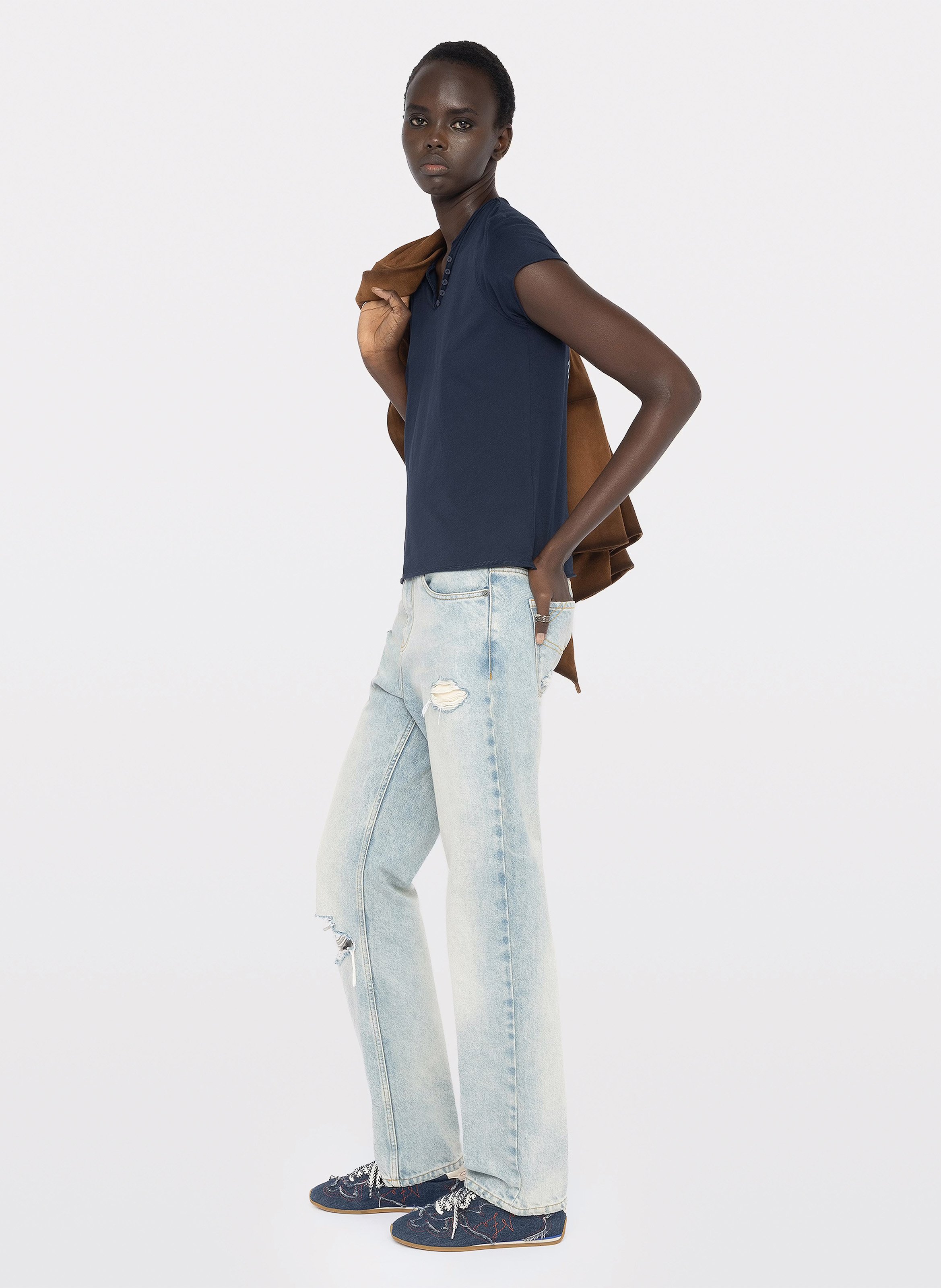 T-Shirt aus Baumwolle ZADIG&VOLTAIRE Blau