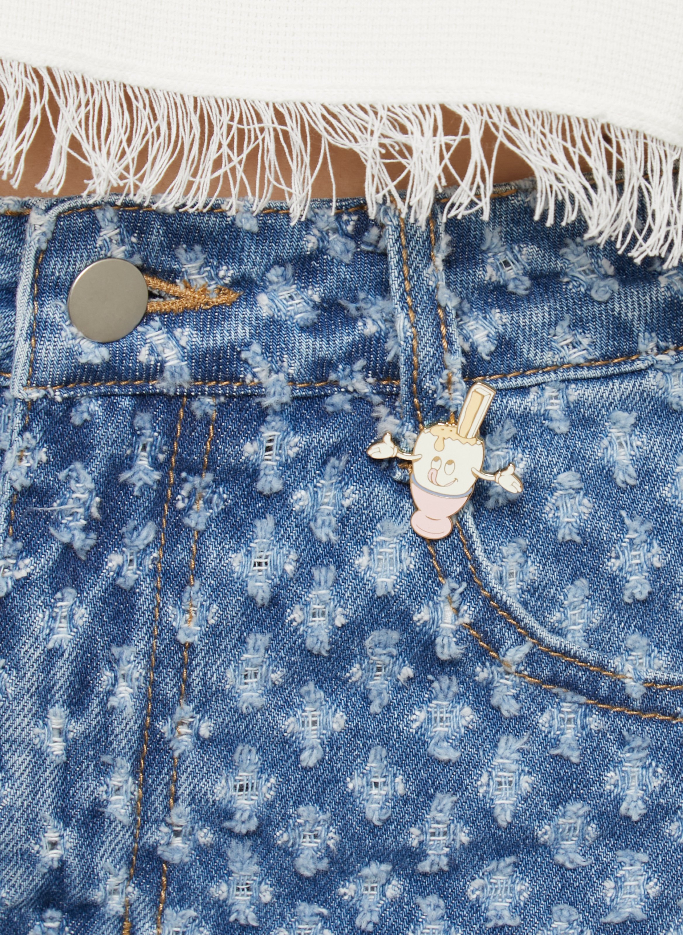 Mixed brass brooch DES PETITS HAUTS Golden