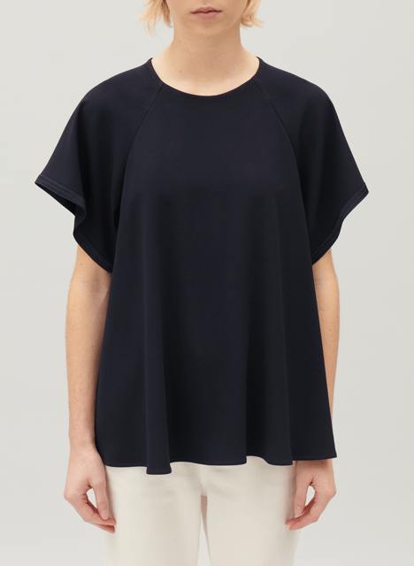 Tee-shirt ample col rond  CLAUDIE PIERLOT Bleu