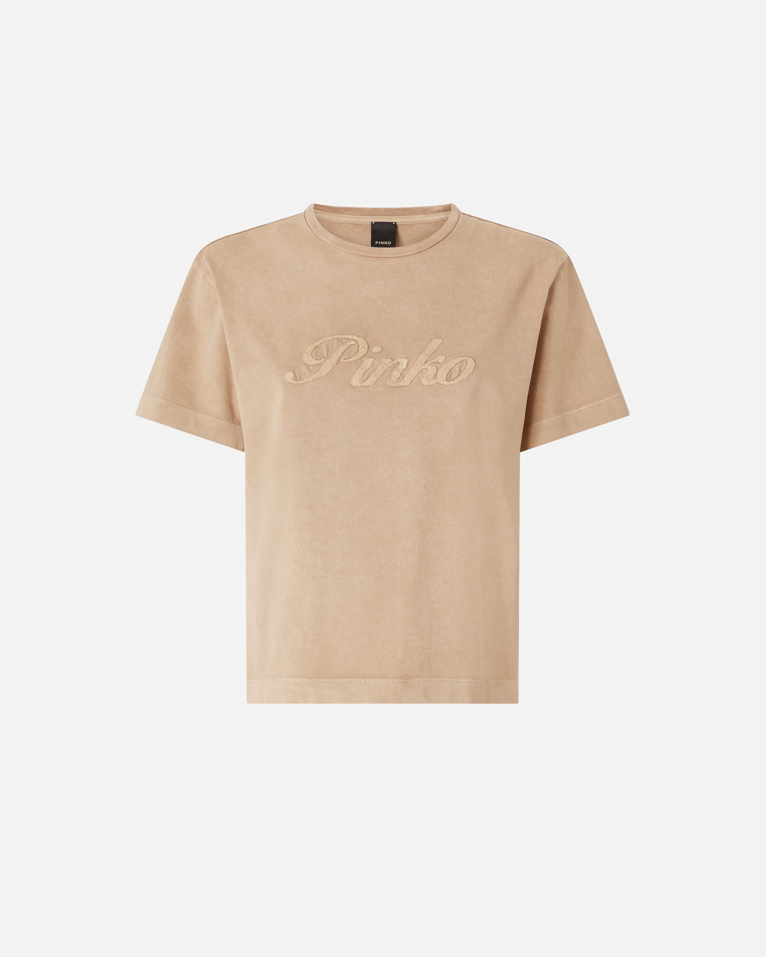 Pinko distressed embroidery t-shirt PINKO Beige