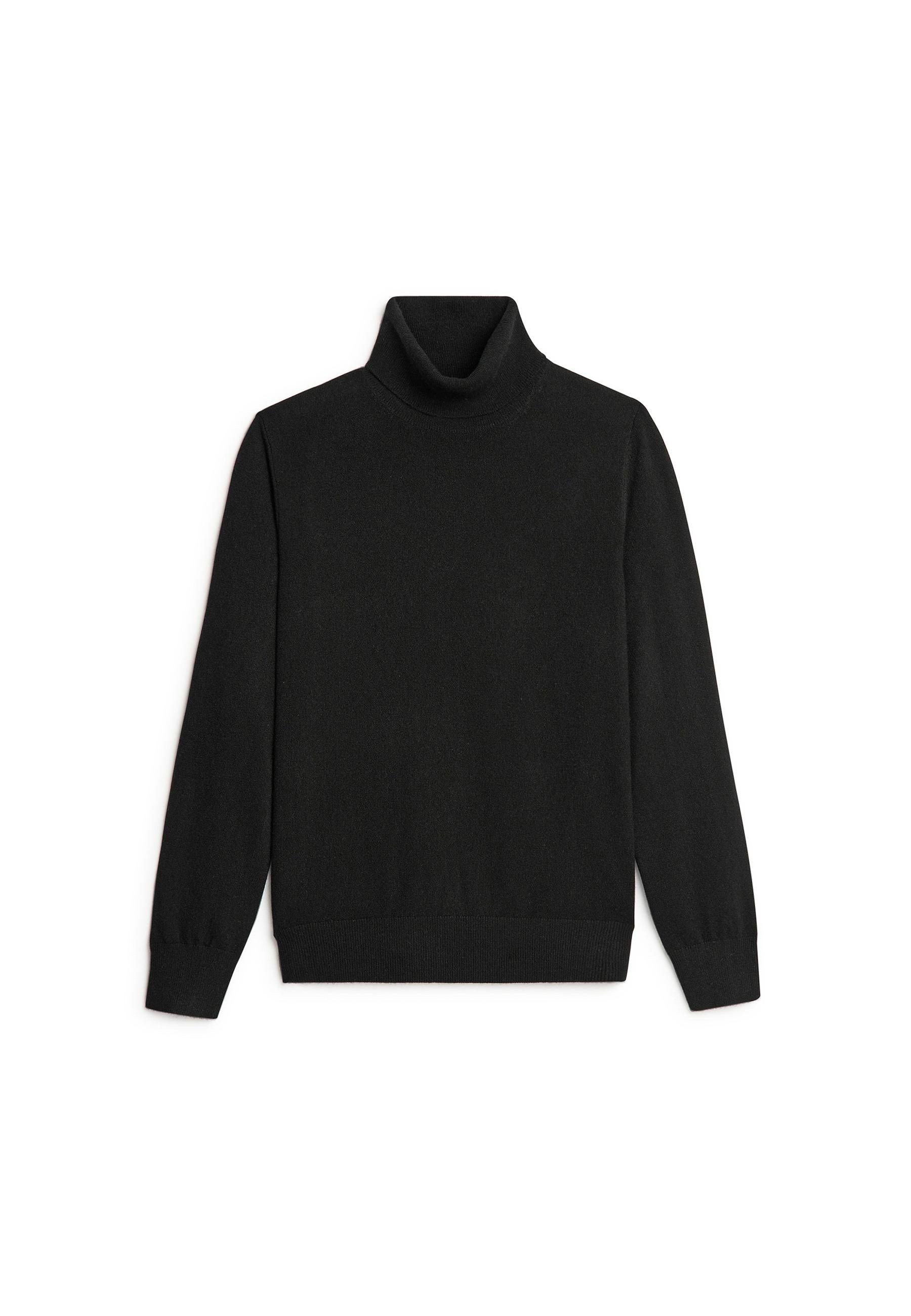 Pull col roulé en cachemire RODIER Noir