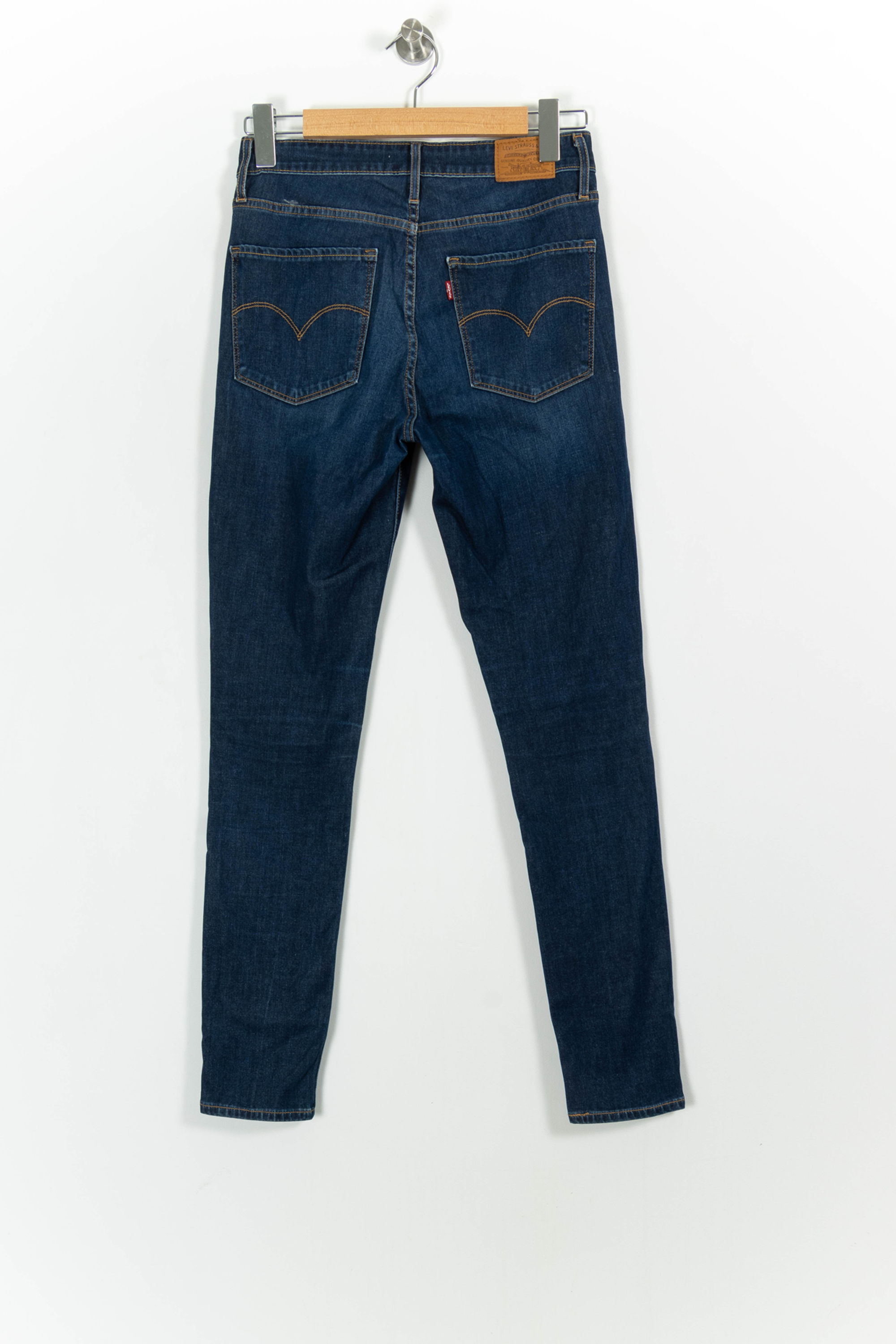 Cropped slim jeans with studs LEVI'S - Seconde main Blue