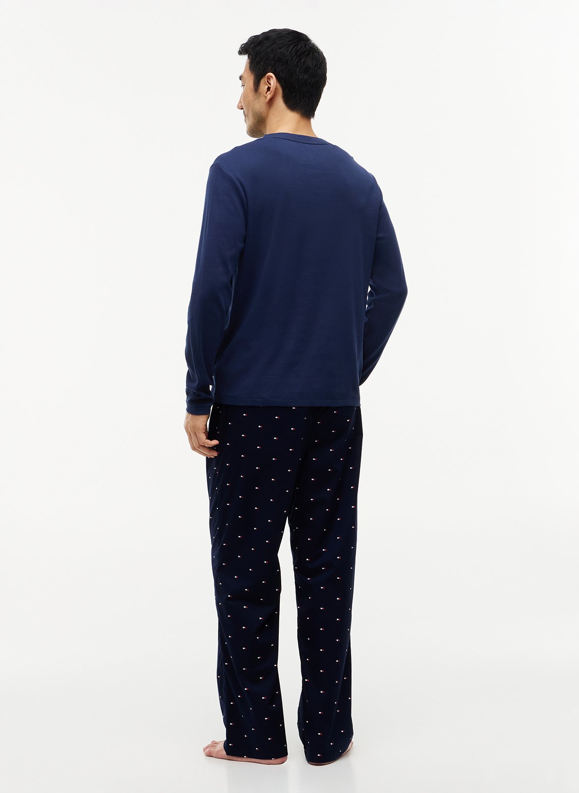 Ensemble de pyjama en coton TOMMY HILFIGER Beige