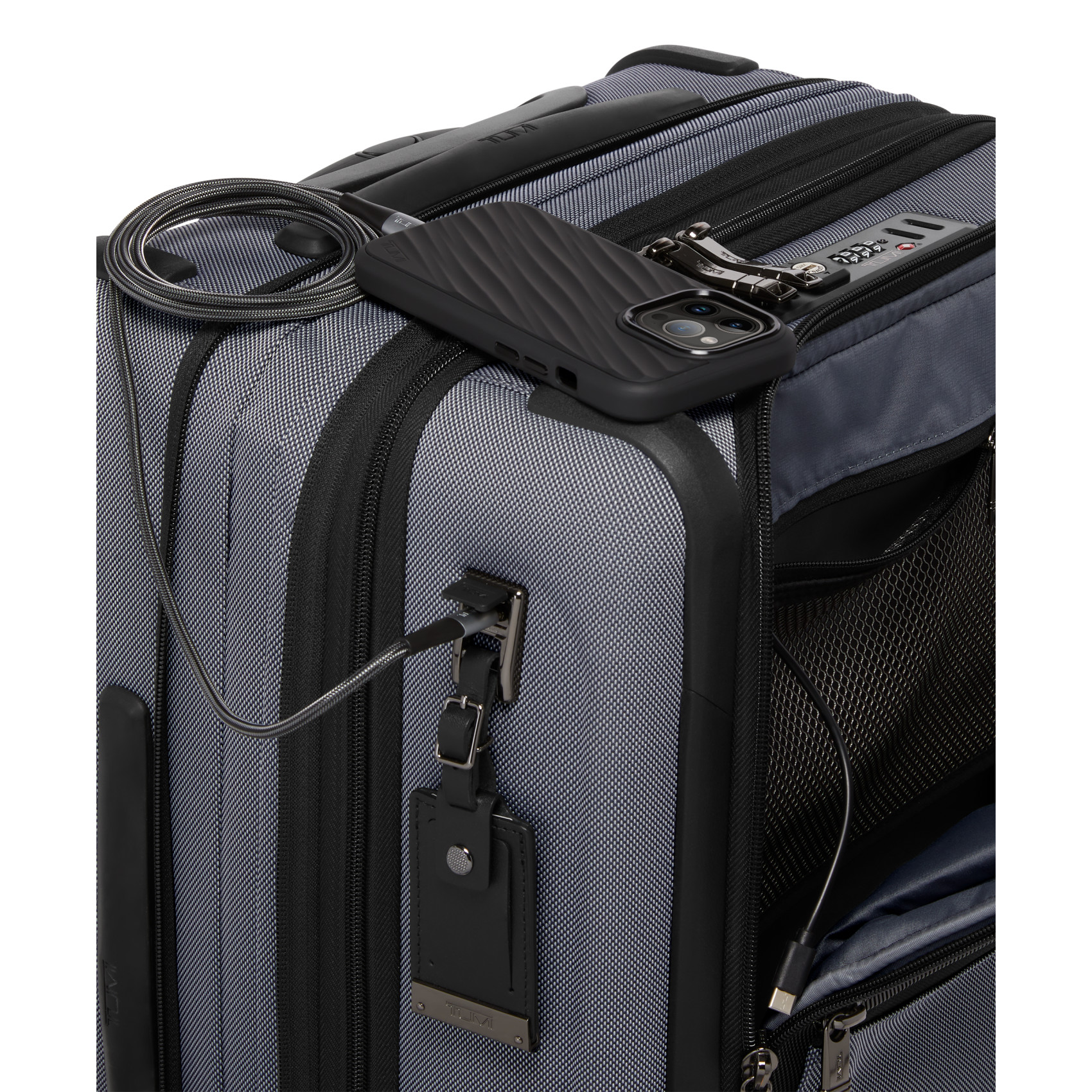 Tumi Alpha 4-Wheel Carry-On Suitcase Size S TUMI Grey