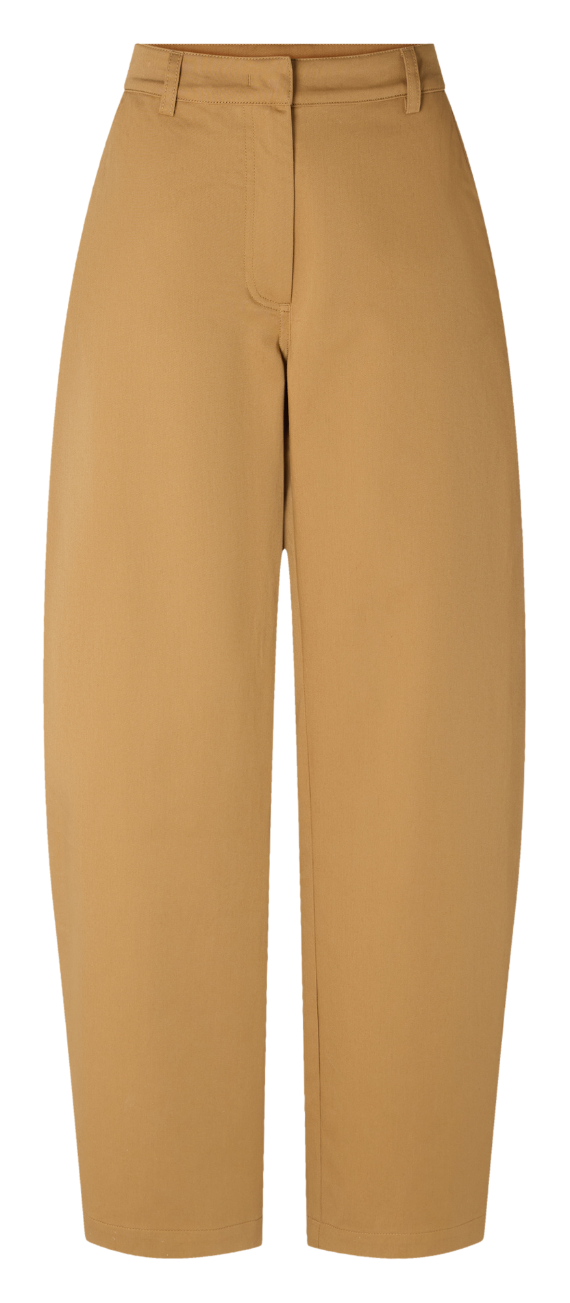 High-waisted rounded trousers SESSUN Beige