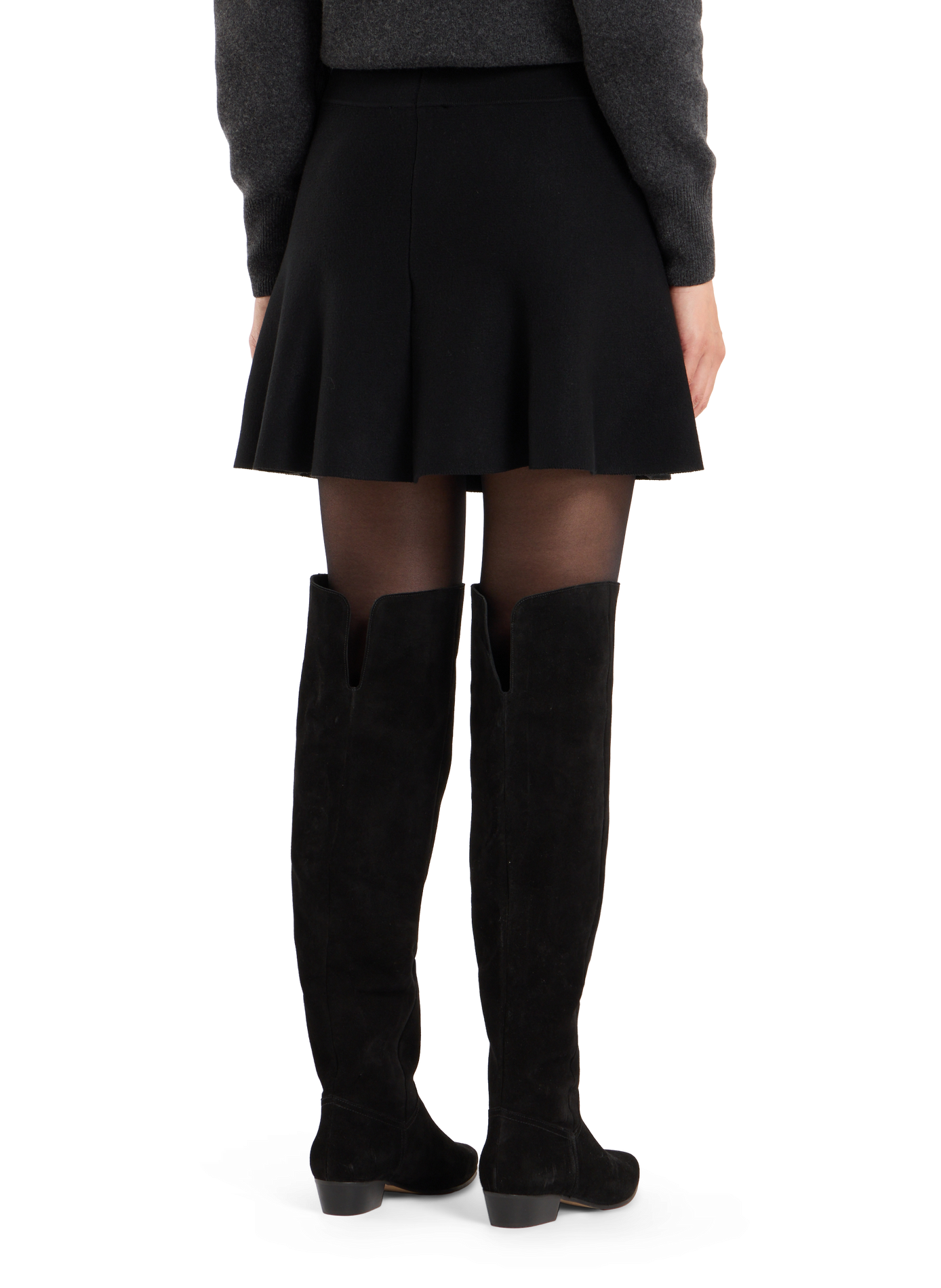 Short skater skirt SAISON 1865 Black