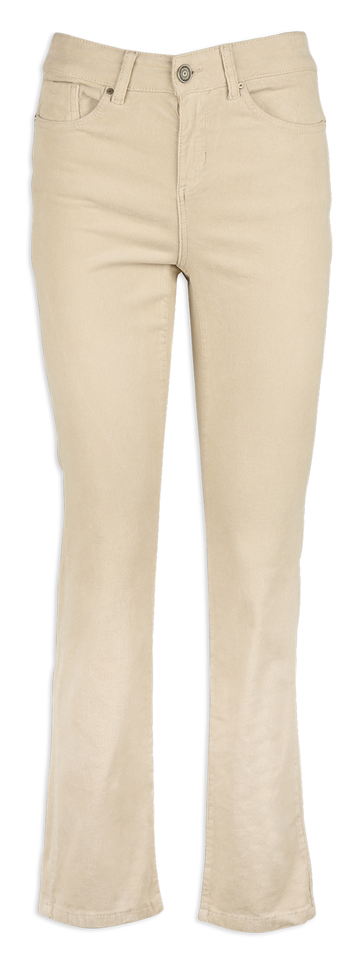 Slim-fit broek van katoenvelours met stretch SUD EXPRESS Beige