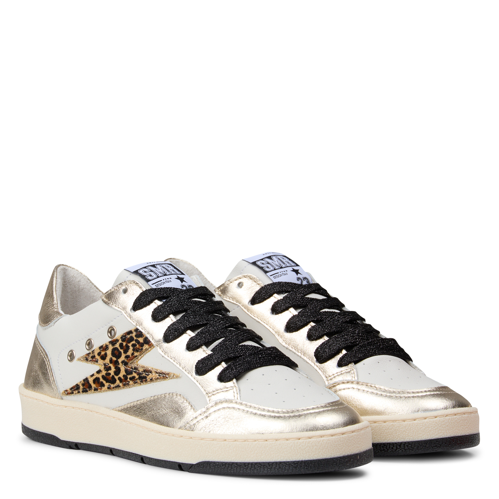 Lage sneakers van gemengd leer SEMERDJIAN - SMR Zilver
