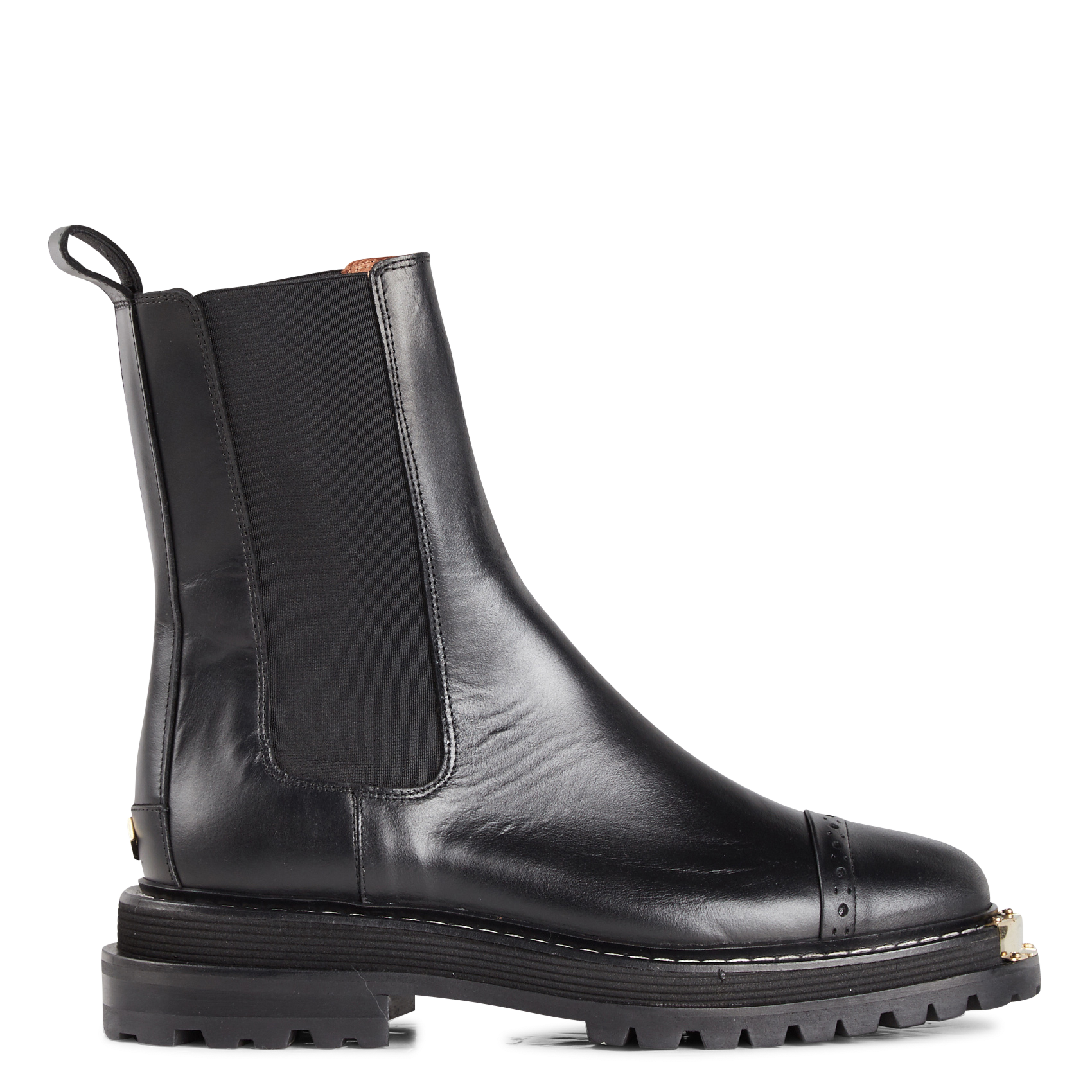 Bottines en cuir SANDRO Noir