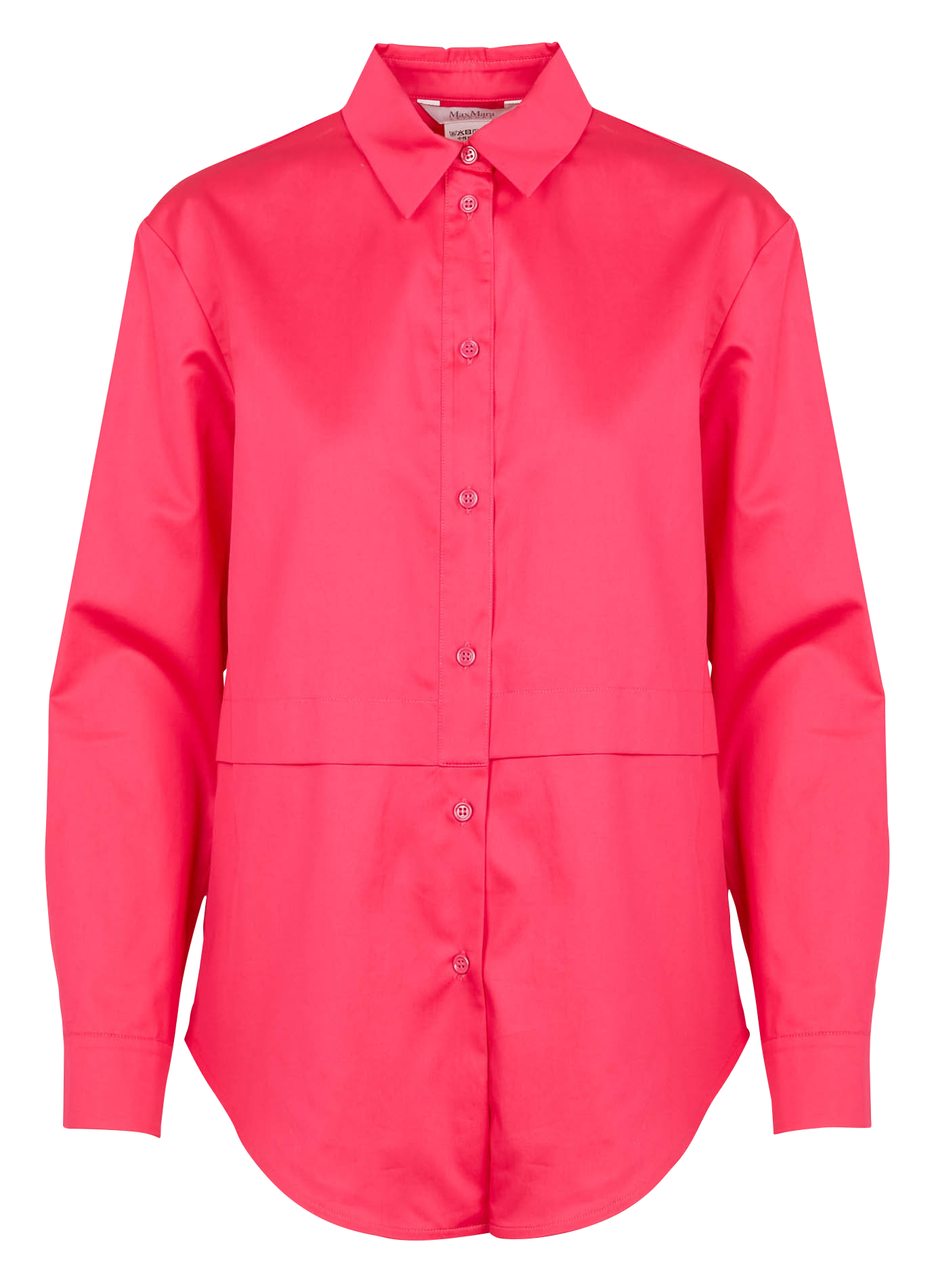 Cotton shirt with classic collar MAX MARA LEISURE Pink