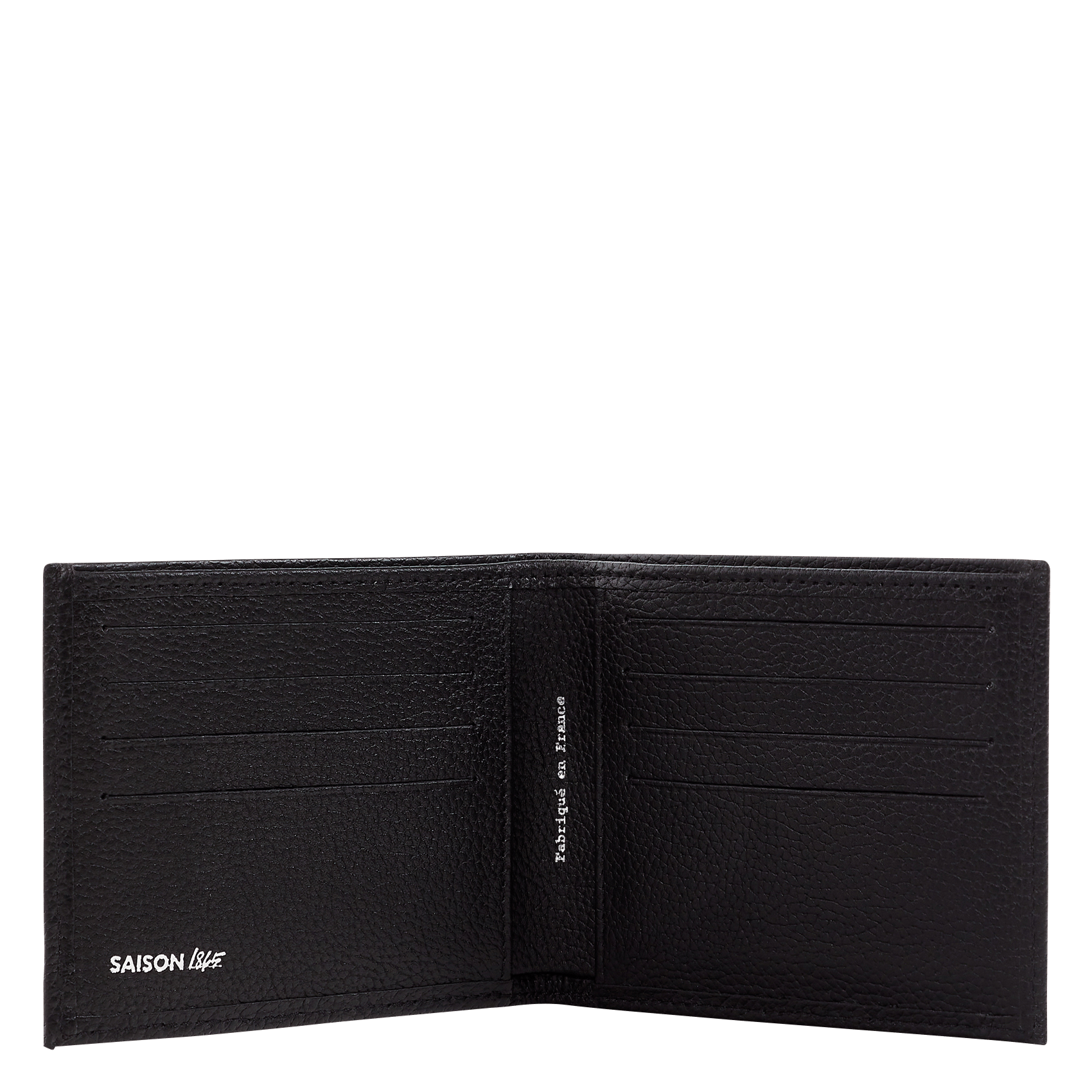 Grained leather wallet SAISON 1865 Brown