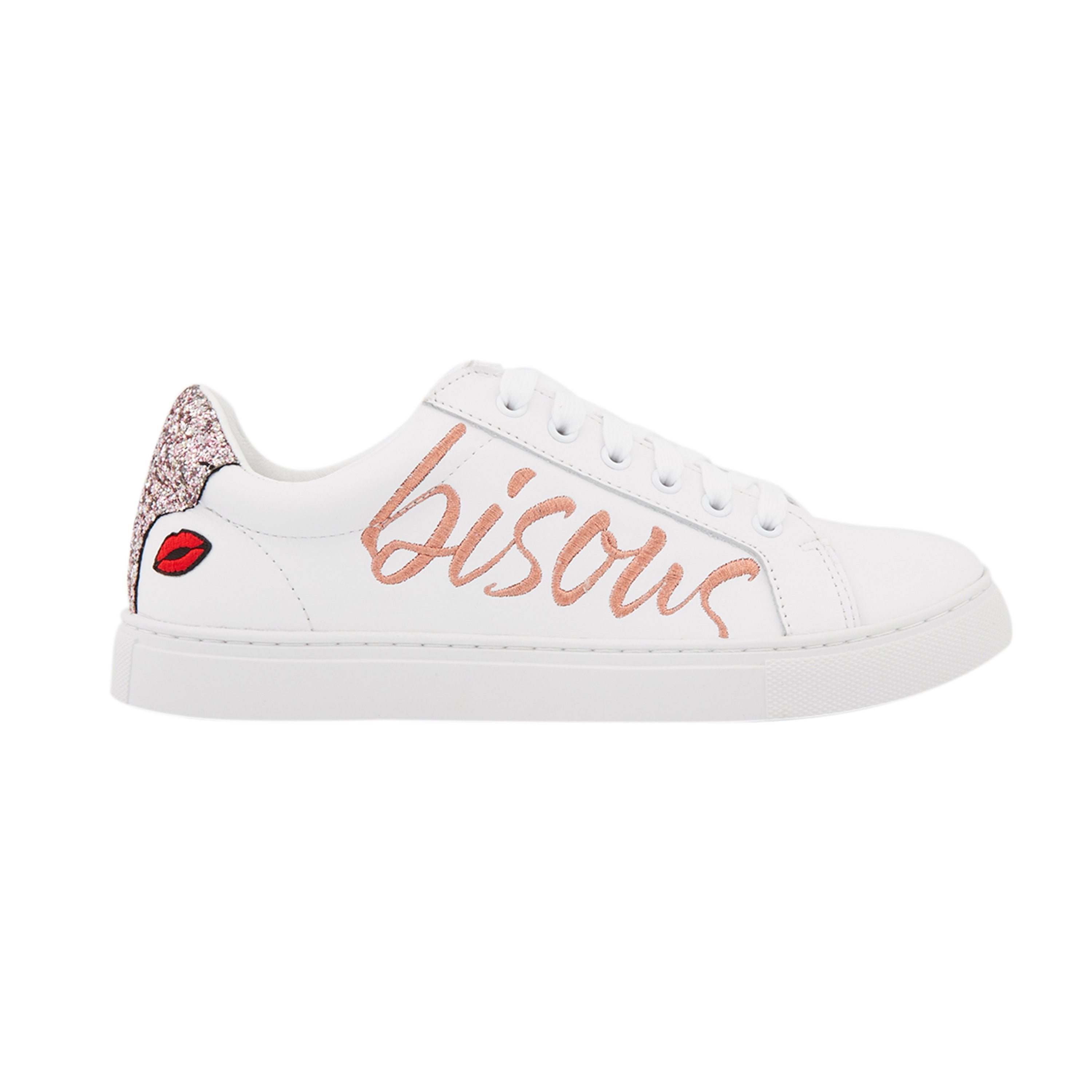 Leather sneakers BONS BAISERS PARIS White