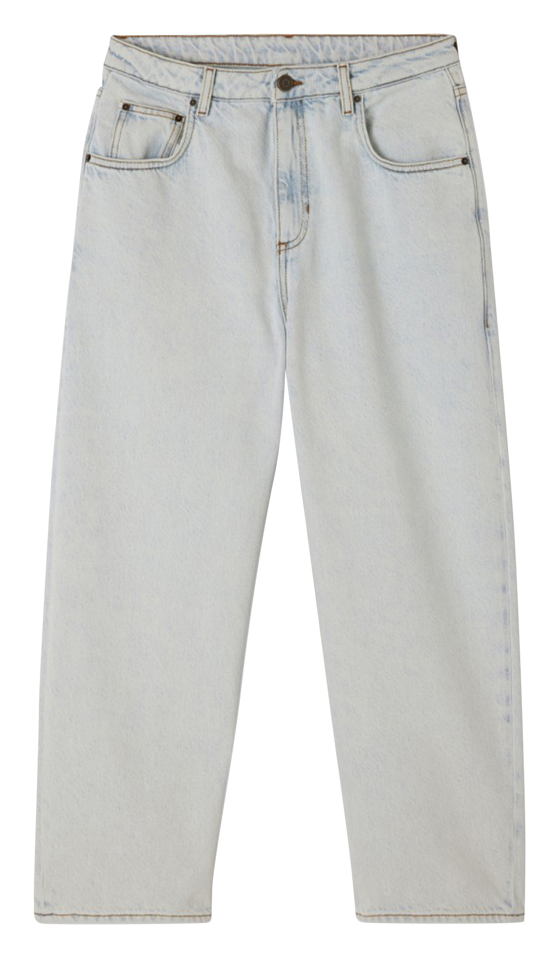 Mom-Jeans aus verwaschenem Denim AMERICAN VINTAGE Blau