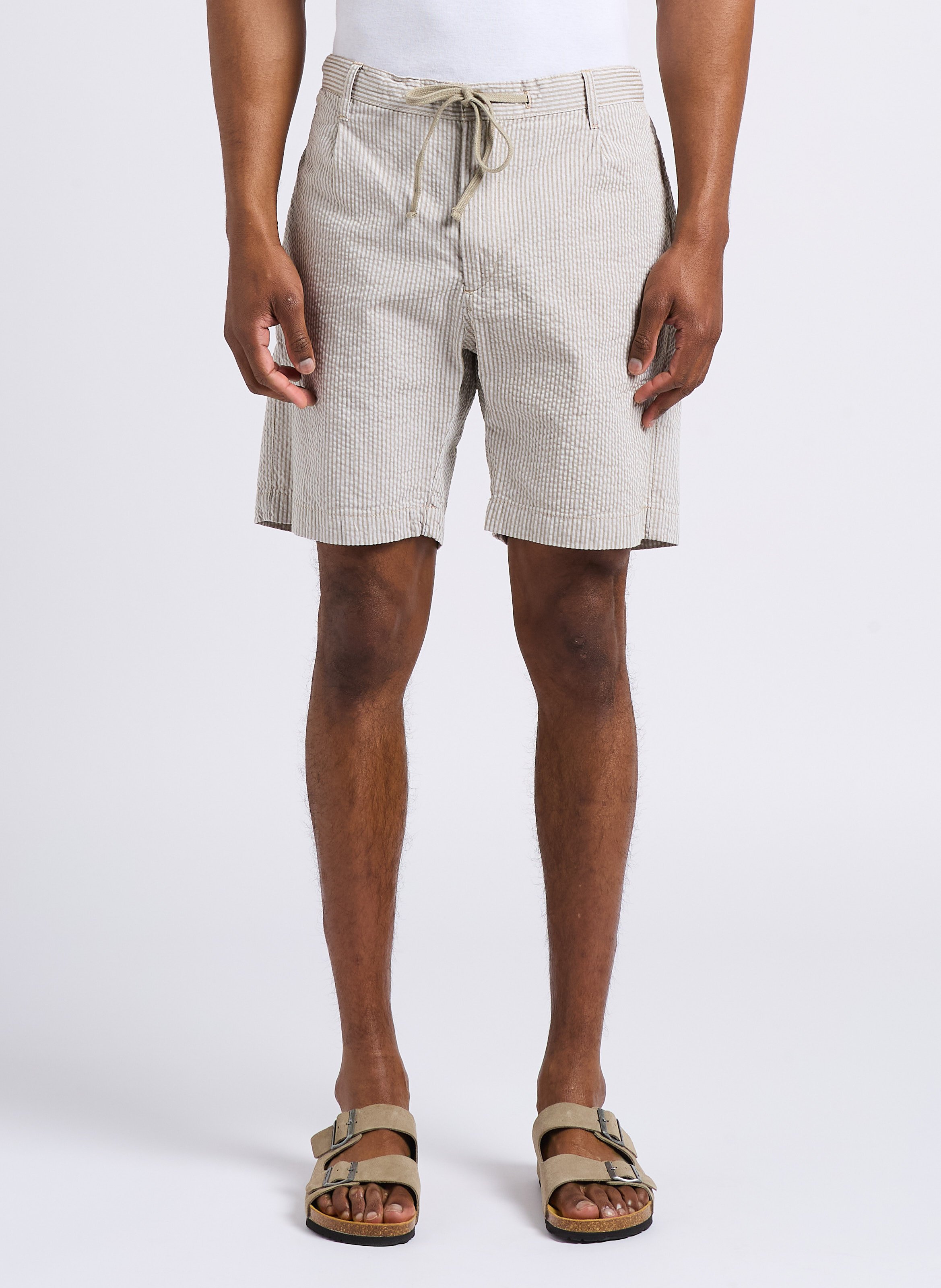 Short droit en coton HARTFORD Vert