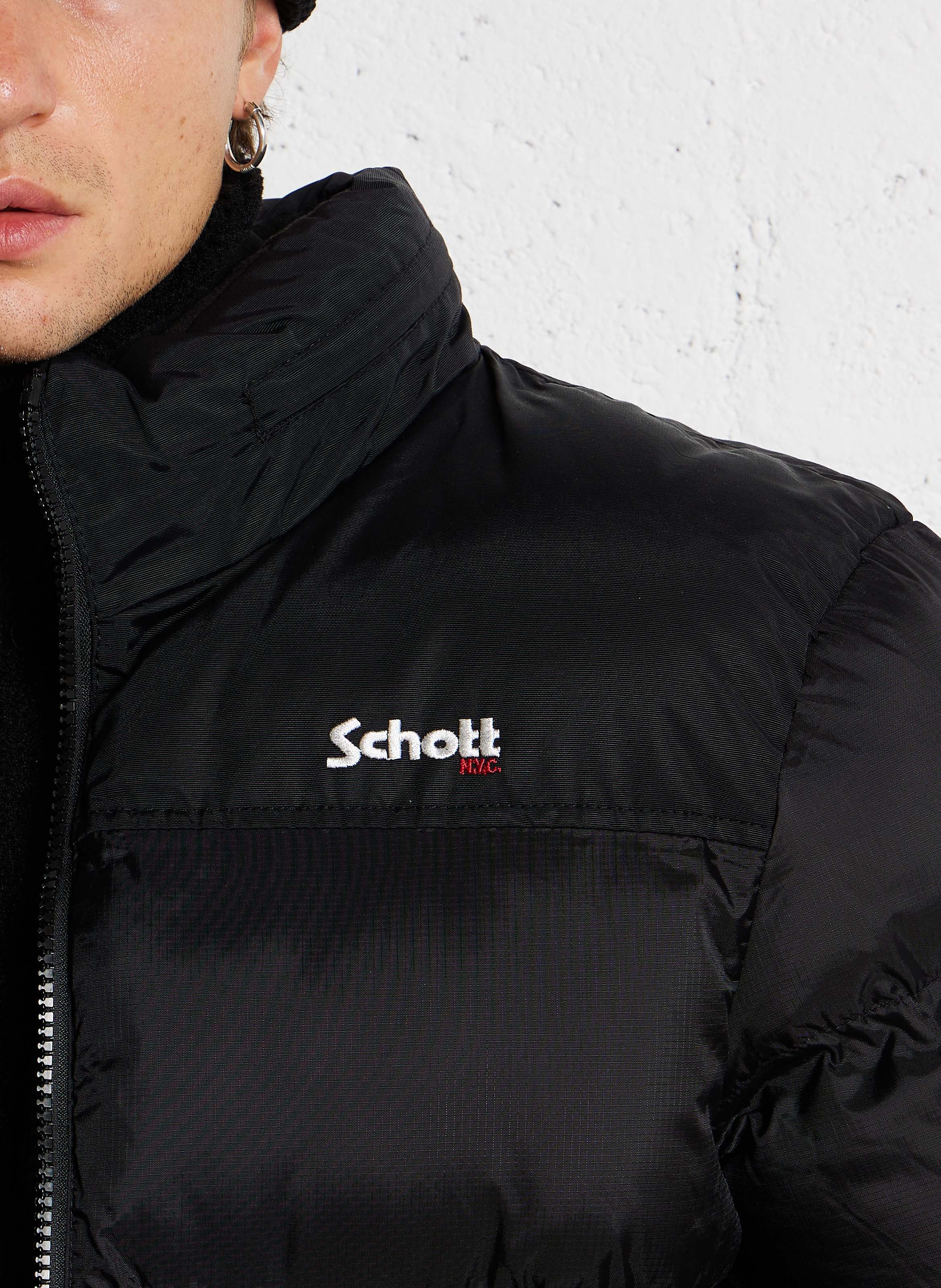 Doudoune col montant Noir