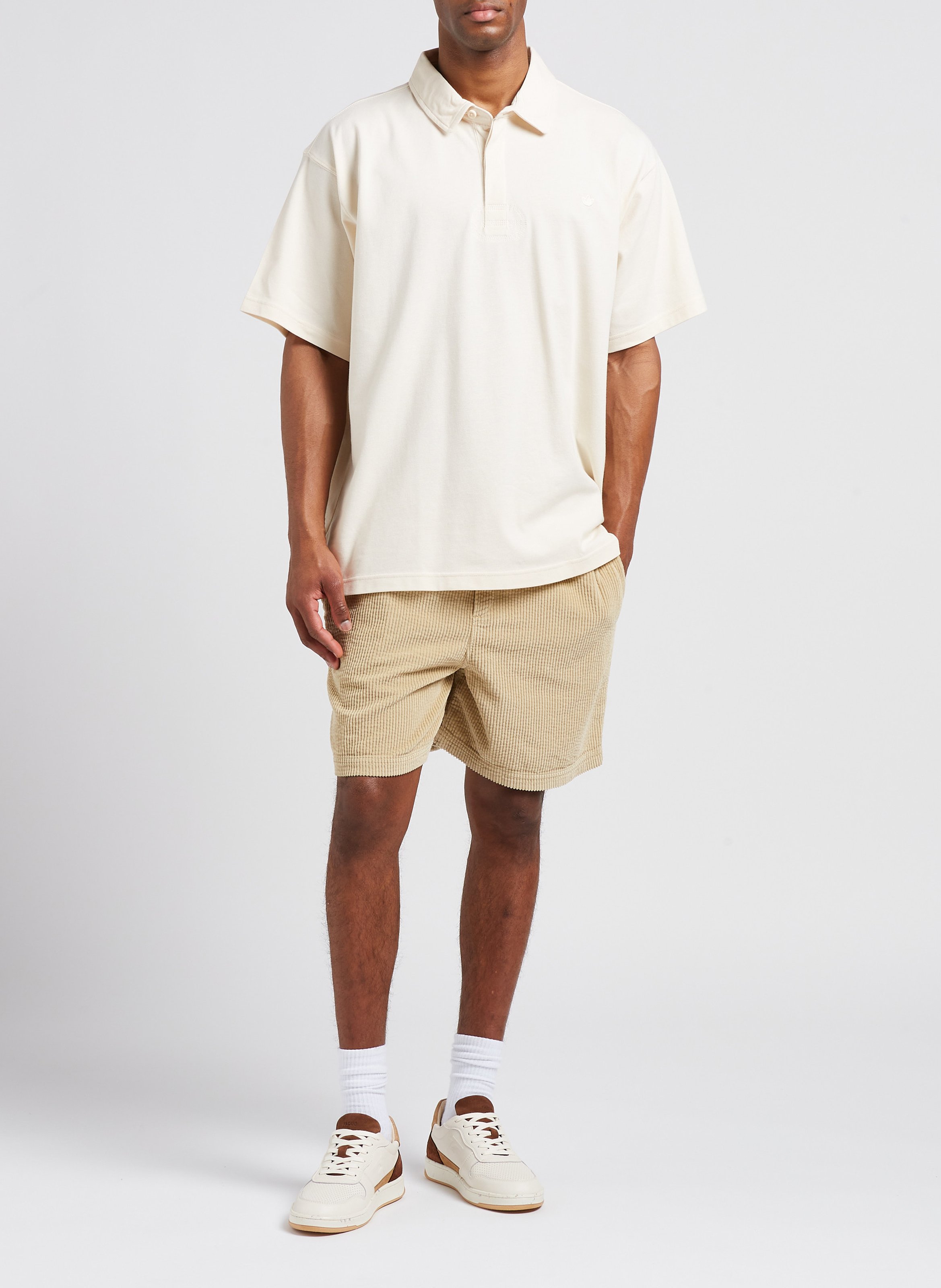 Polo ample en coton  ADIDAS Beige
