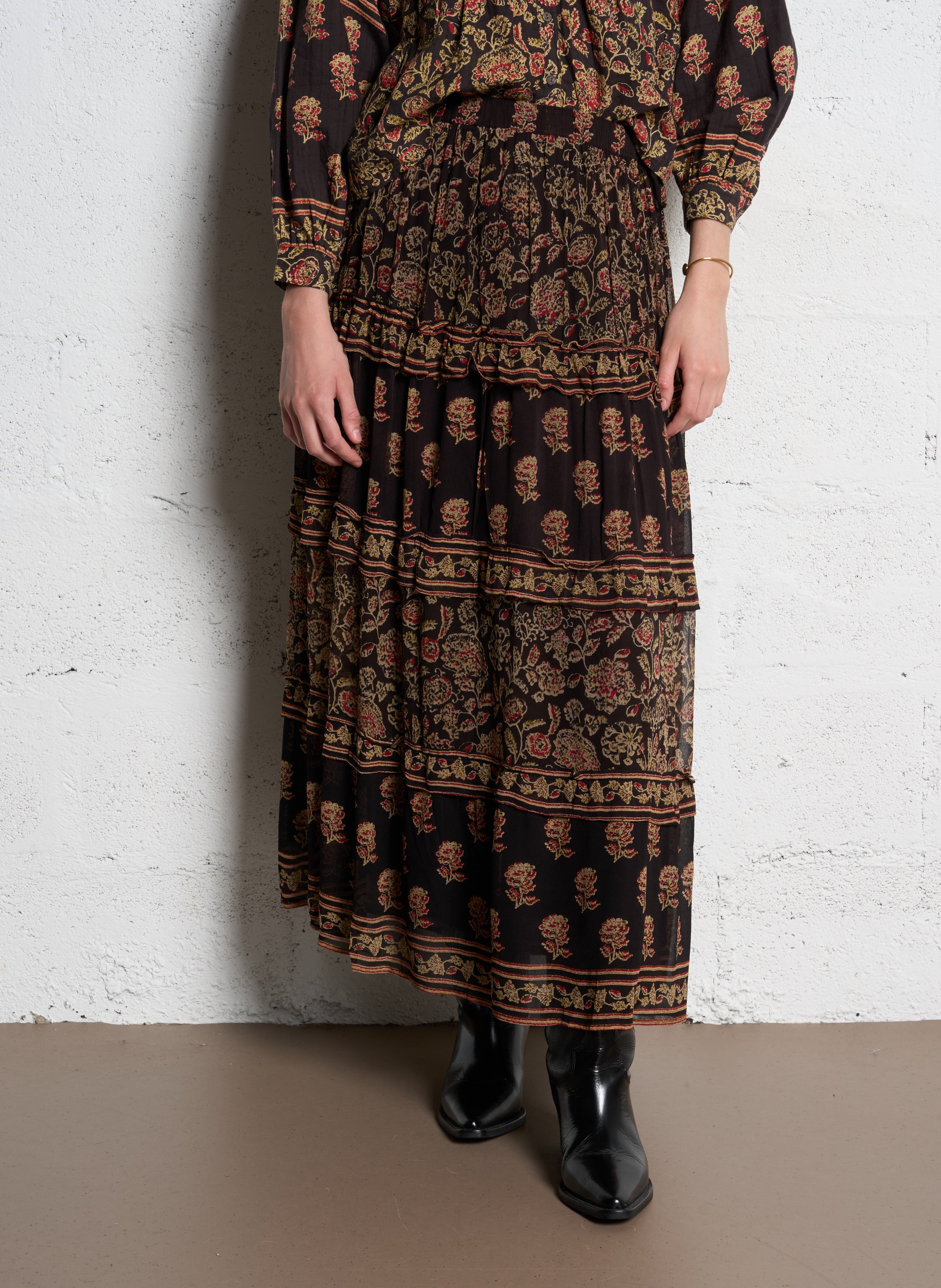 Long printed skirt MAISON HOTEL Multicolored