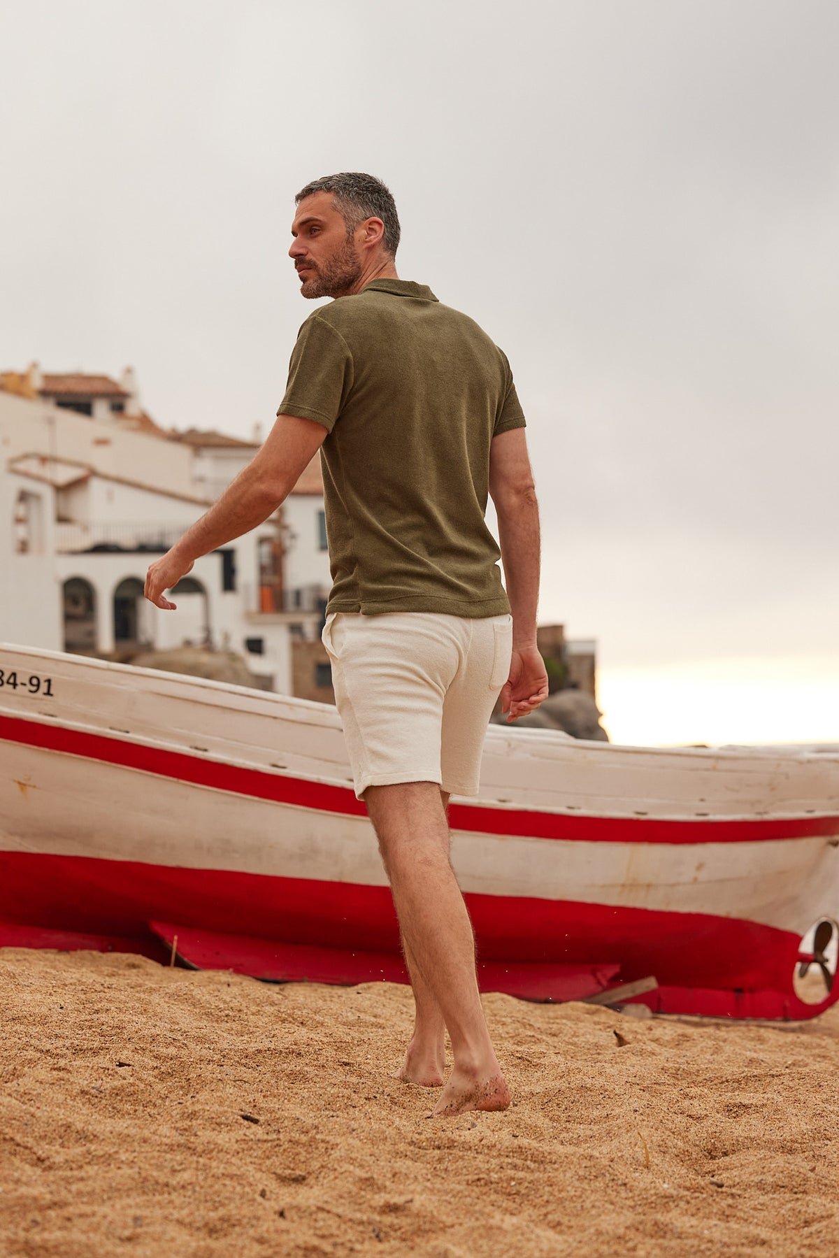 Plain swim shorts with elasticated waistband APNEE White