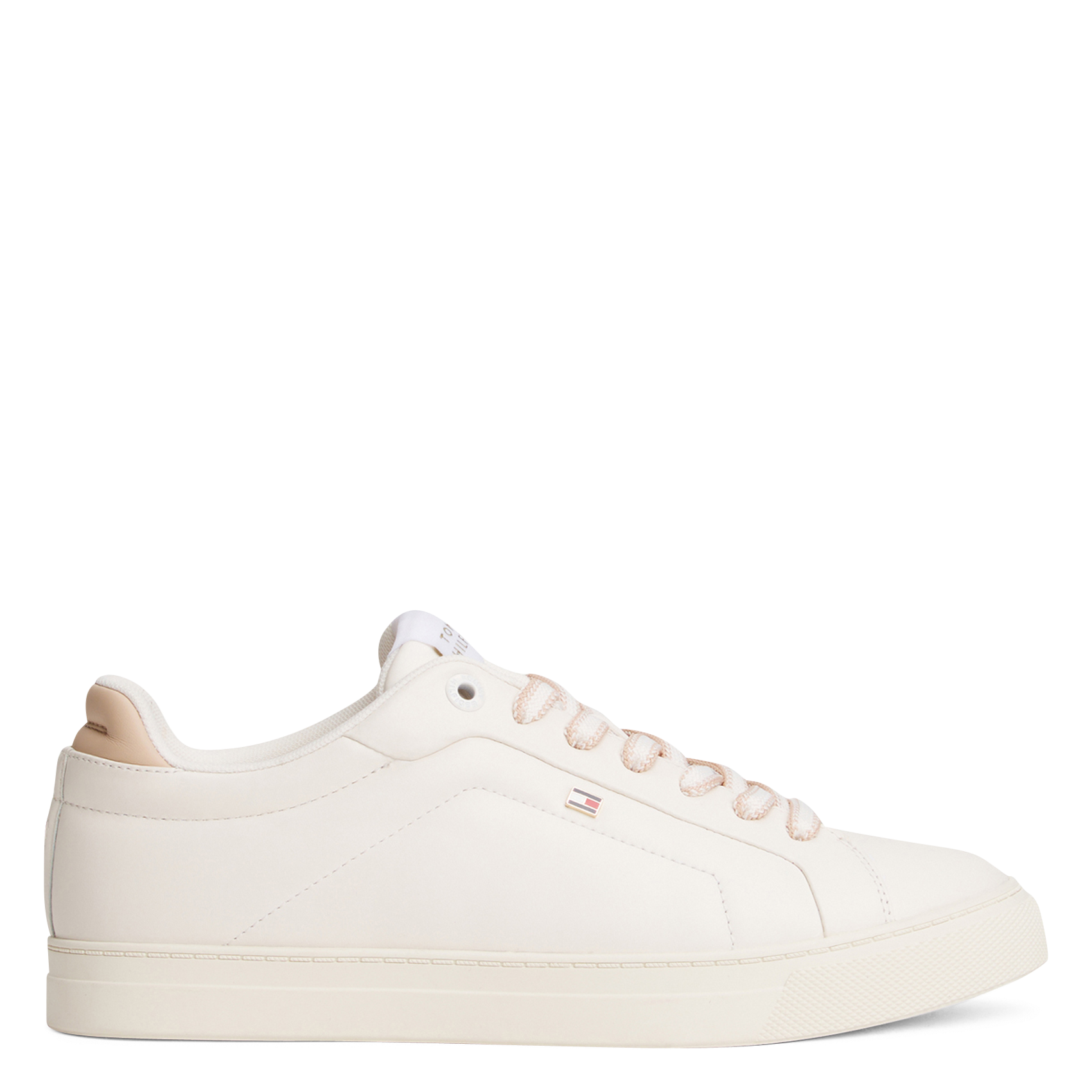 Baskets basses en cuir TOMMY HILFIGER Blanc
