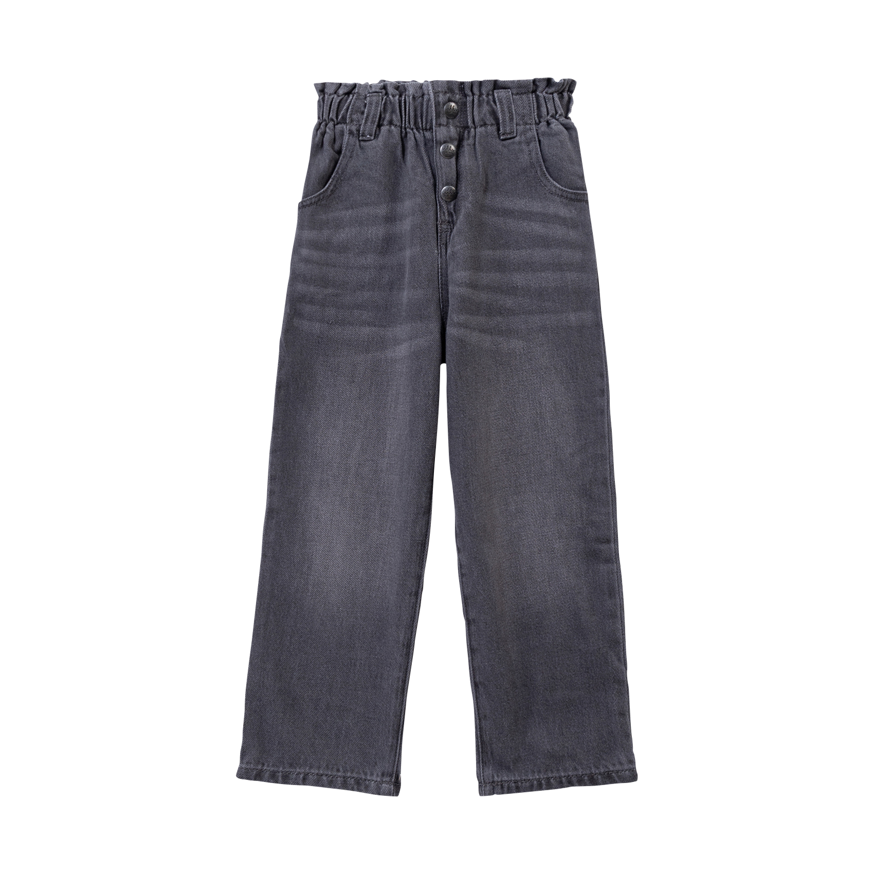 Jean mom en coton IKKS JUNIOR Gris