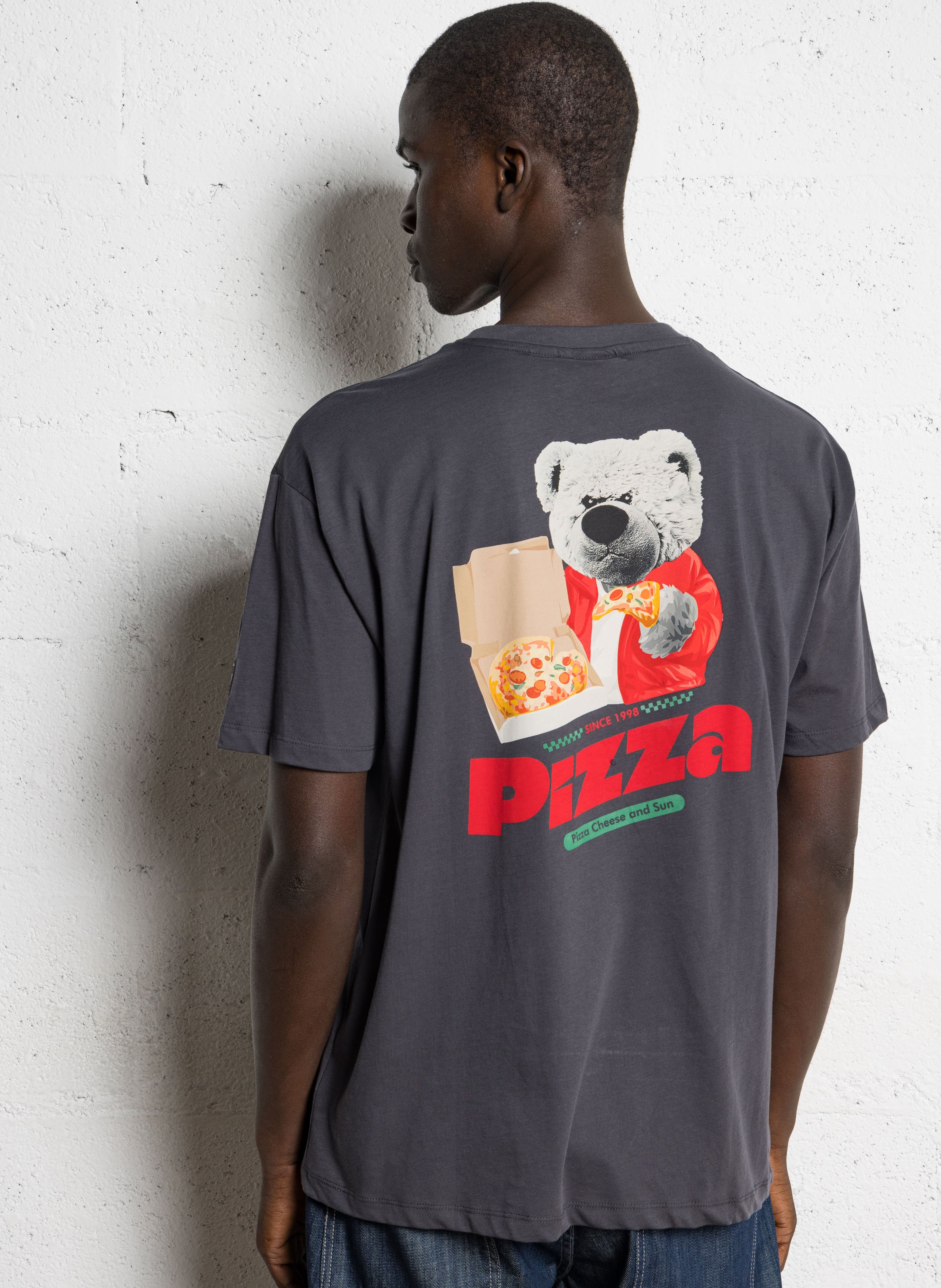 Top a girocollo e maniche lunghe in tinta unita LE TEMPS DES CERISES Grigio