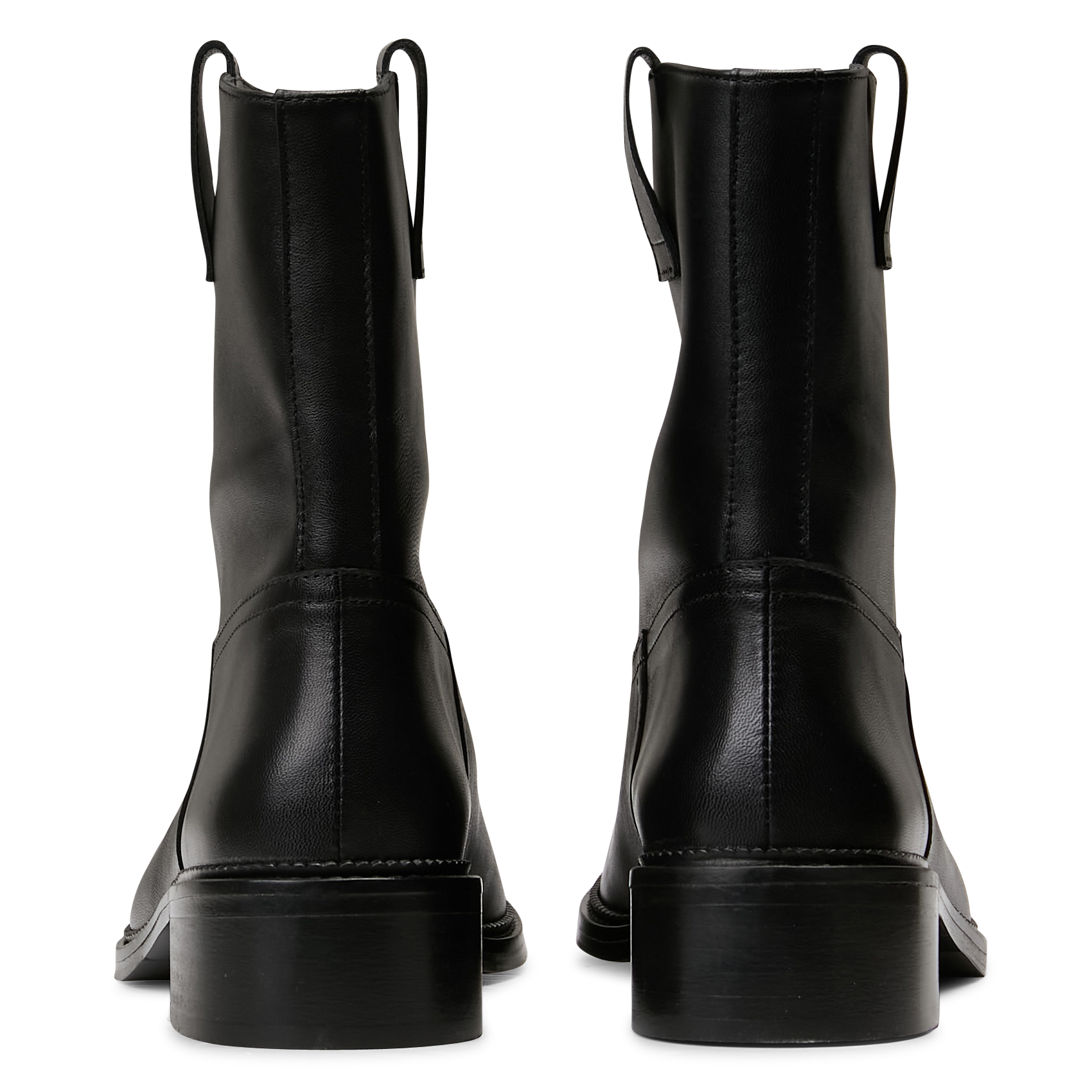 Bottines unies à enfiler en cuir BOBBIES Noir