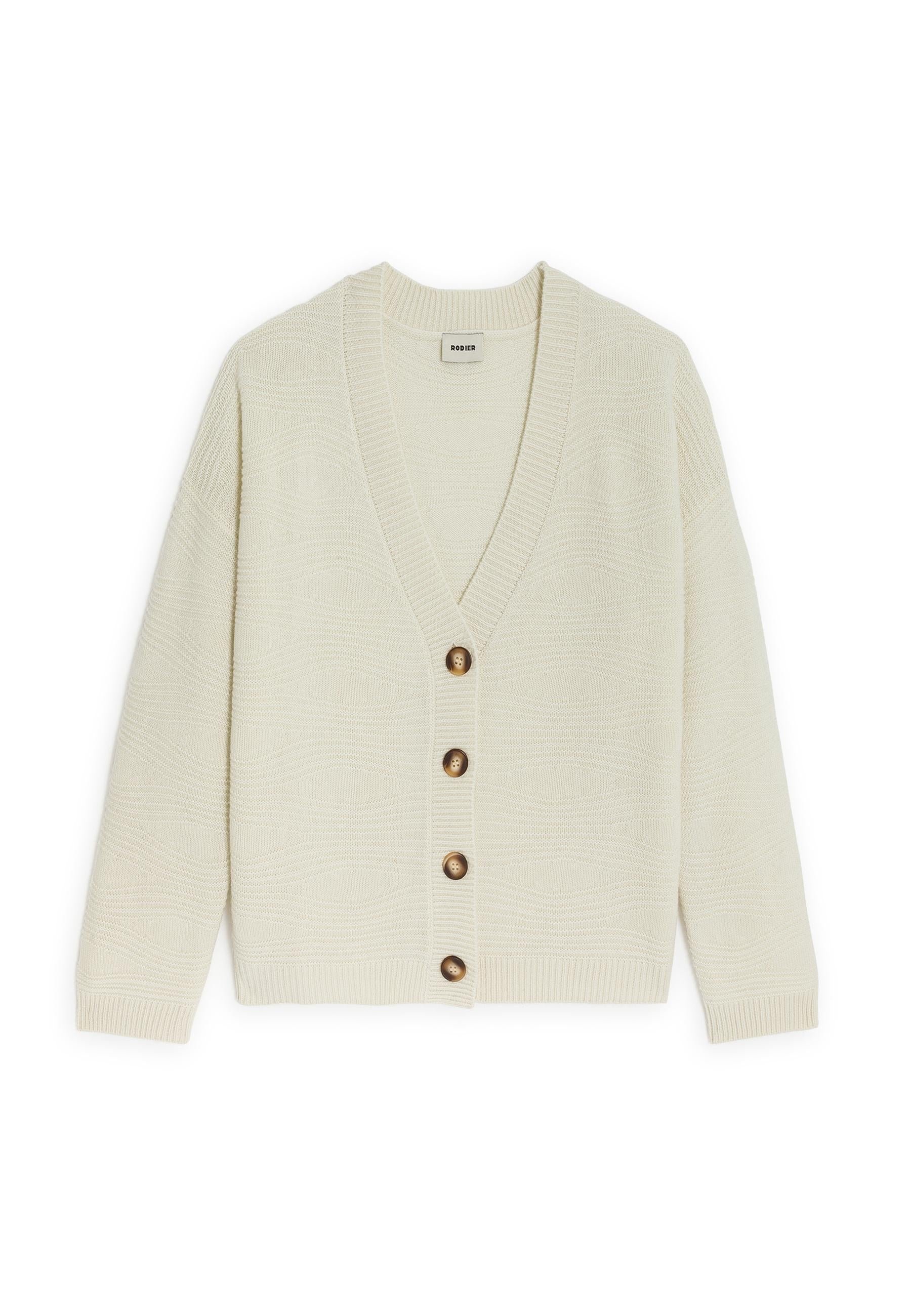 Cashmere fancy waistcoat RODIER White