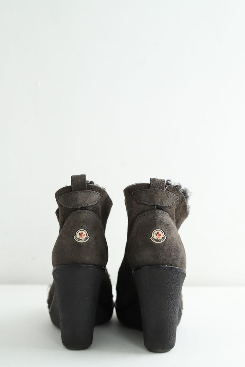 Ankle boots MONCLER - Seconde Main Brown