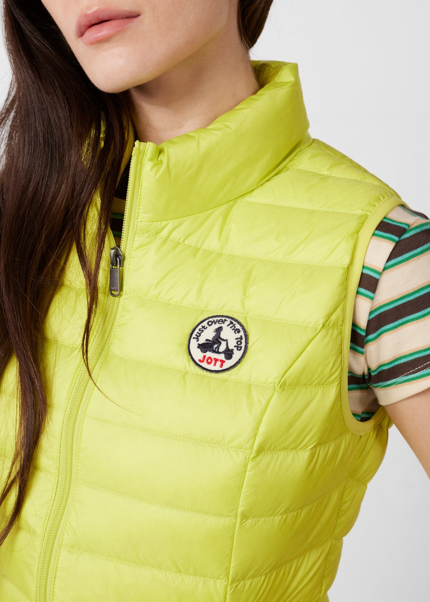 Sleeveless lightweight down vest seda JOTT Yellow