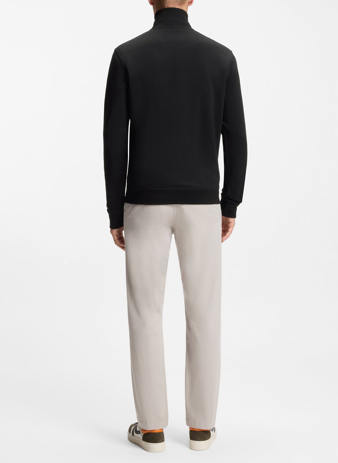 a refSweat col camionneur en coton BOSS Black