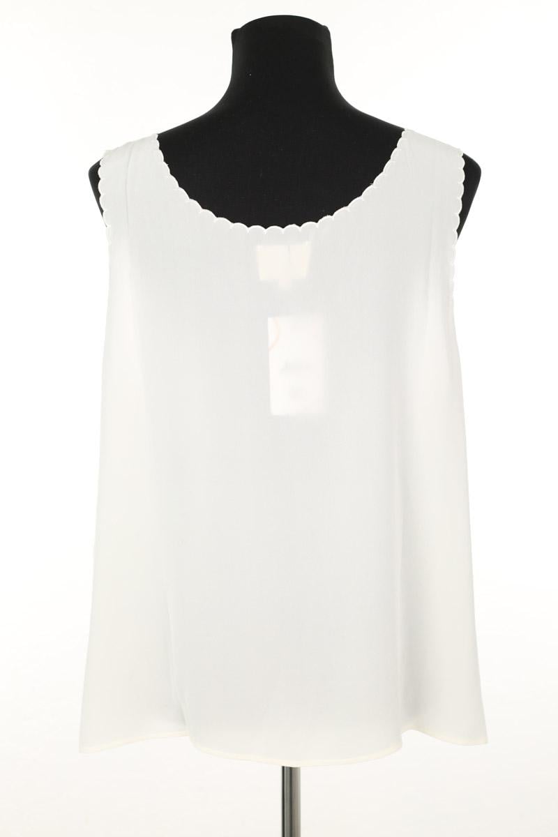 Azawood sleeveless top SEZANE - Seconde main White