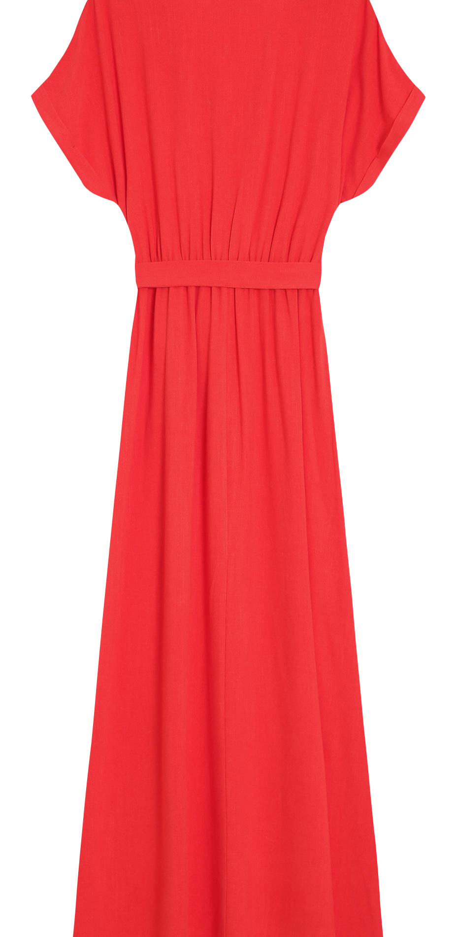 Robe longue col V GRACE ET MILA Rouge