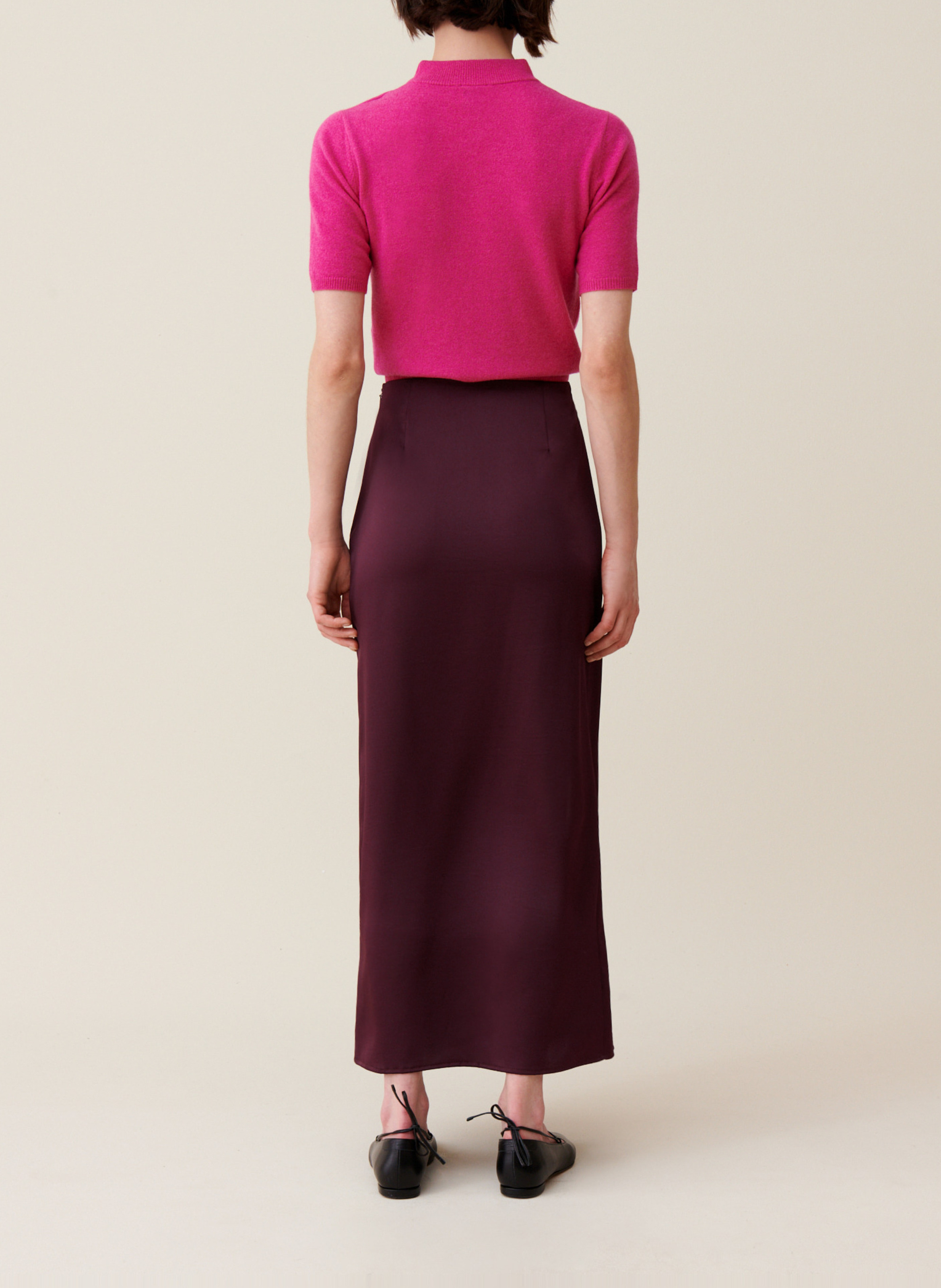 Gerade geschnittener Maxirock CLAUDIE PIERLOT Rot