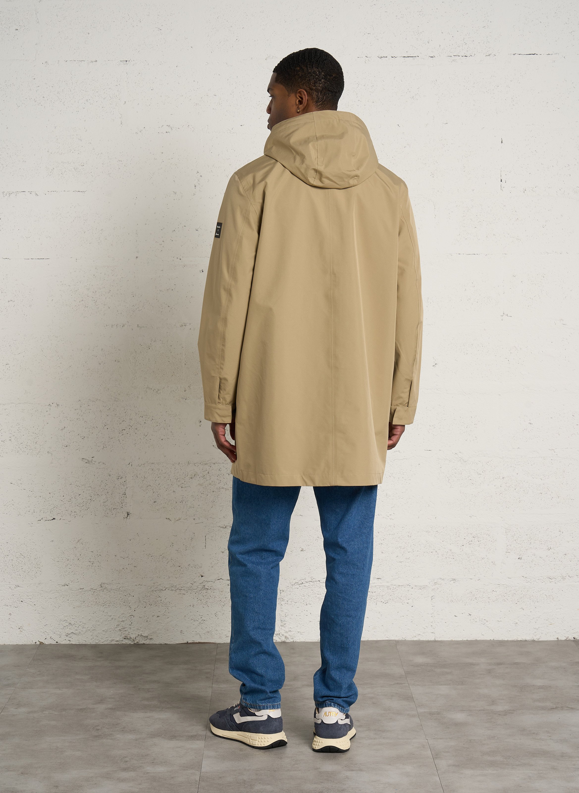 Langer wasserdichter Parka ARMOR LUX Beige
