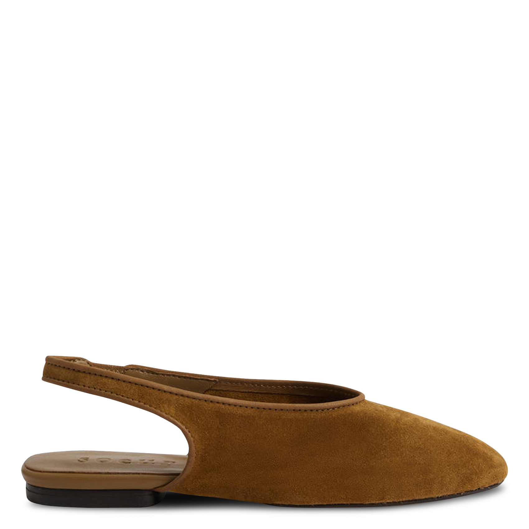Ballerines slingbacks en cuir velours SOEUR Braun