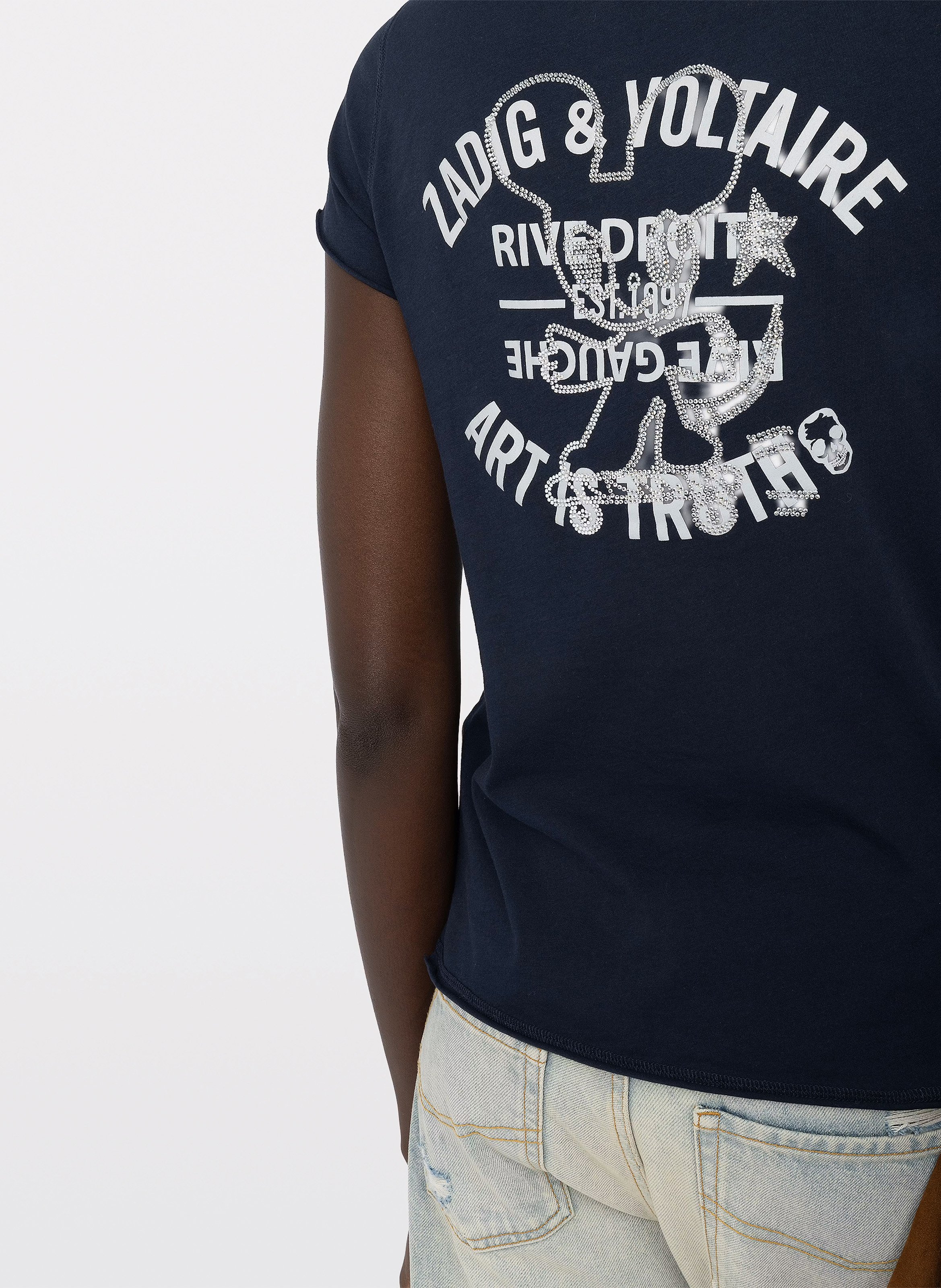 T-Shirt aus Baumwolle ZADIG&VOLTAIRE Blau