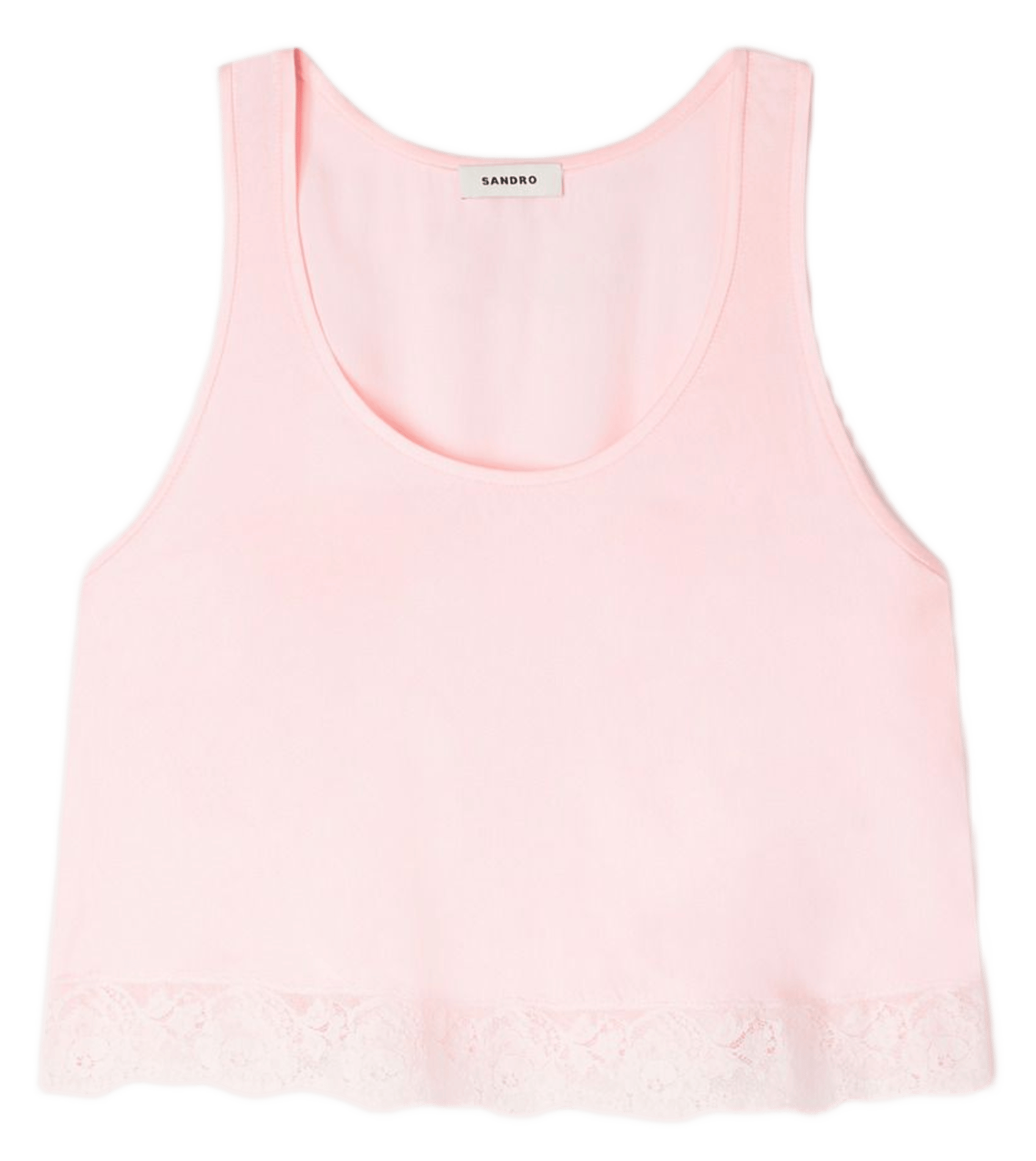 Débardeur col rond  SANDRO Rose