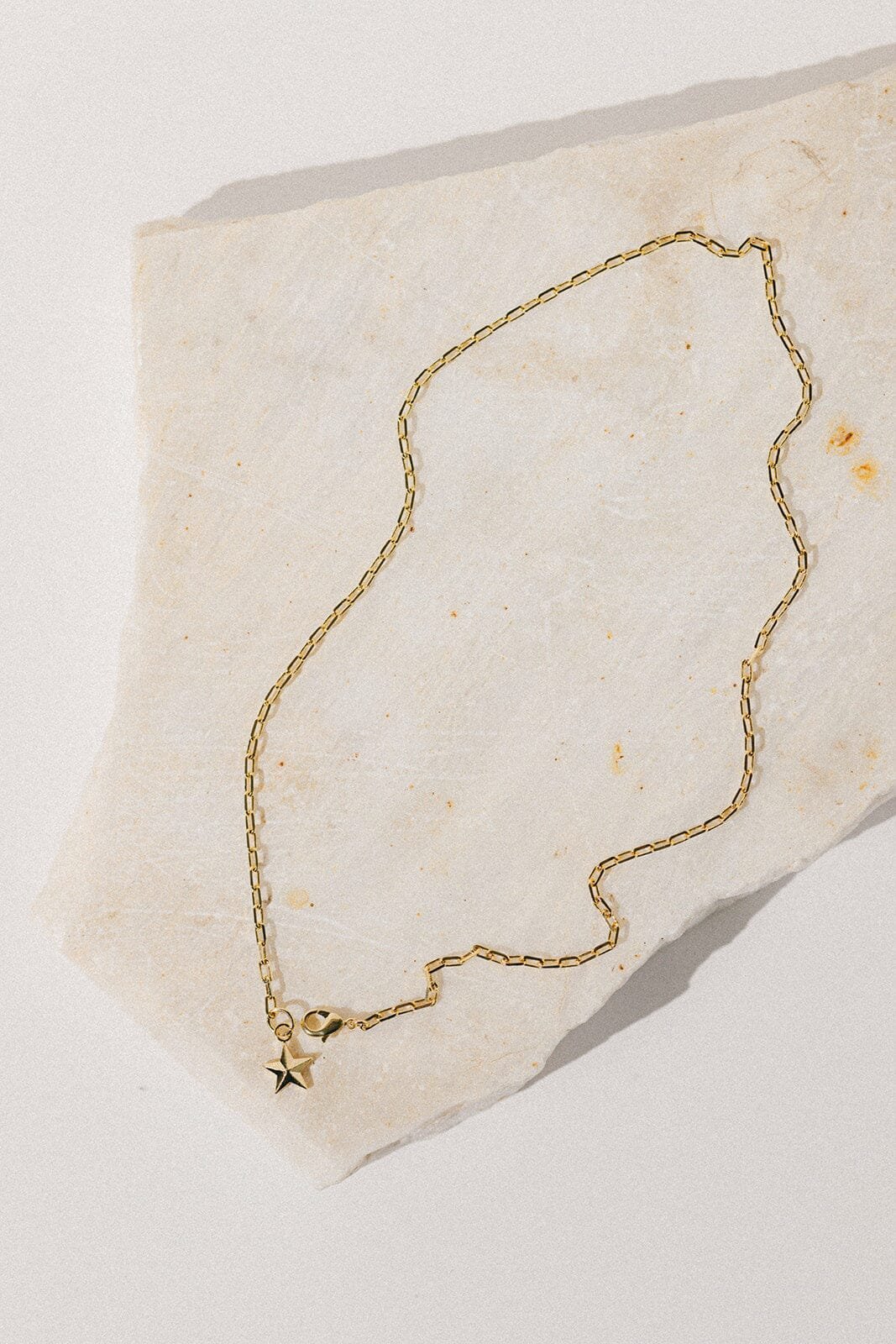 Silver-plated star necklace Golden
