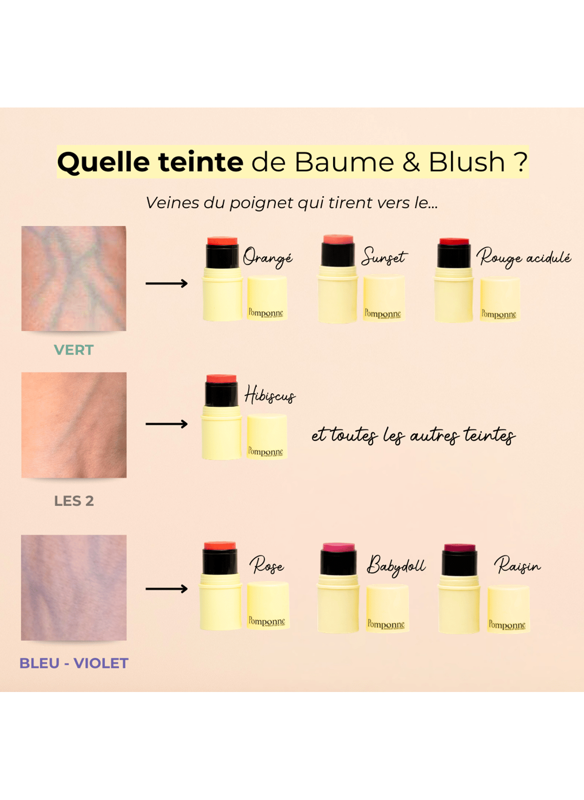 Fantastick Baume&Blush POMPONNE Raisin