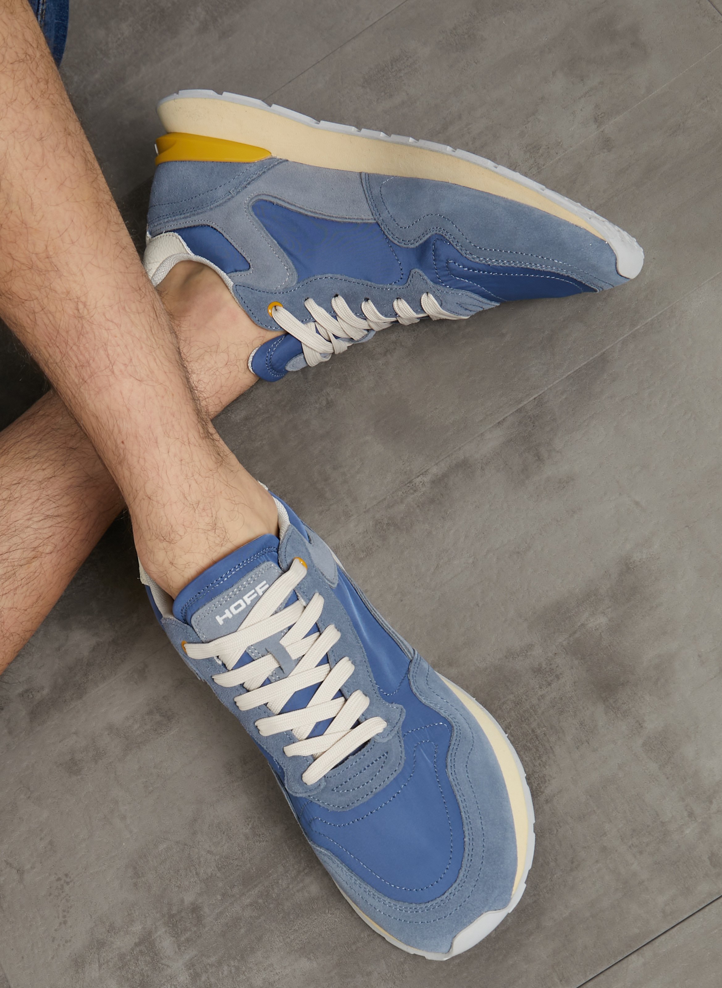 Baskets basses en cuir mélangé HOFF Bleu