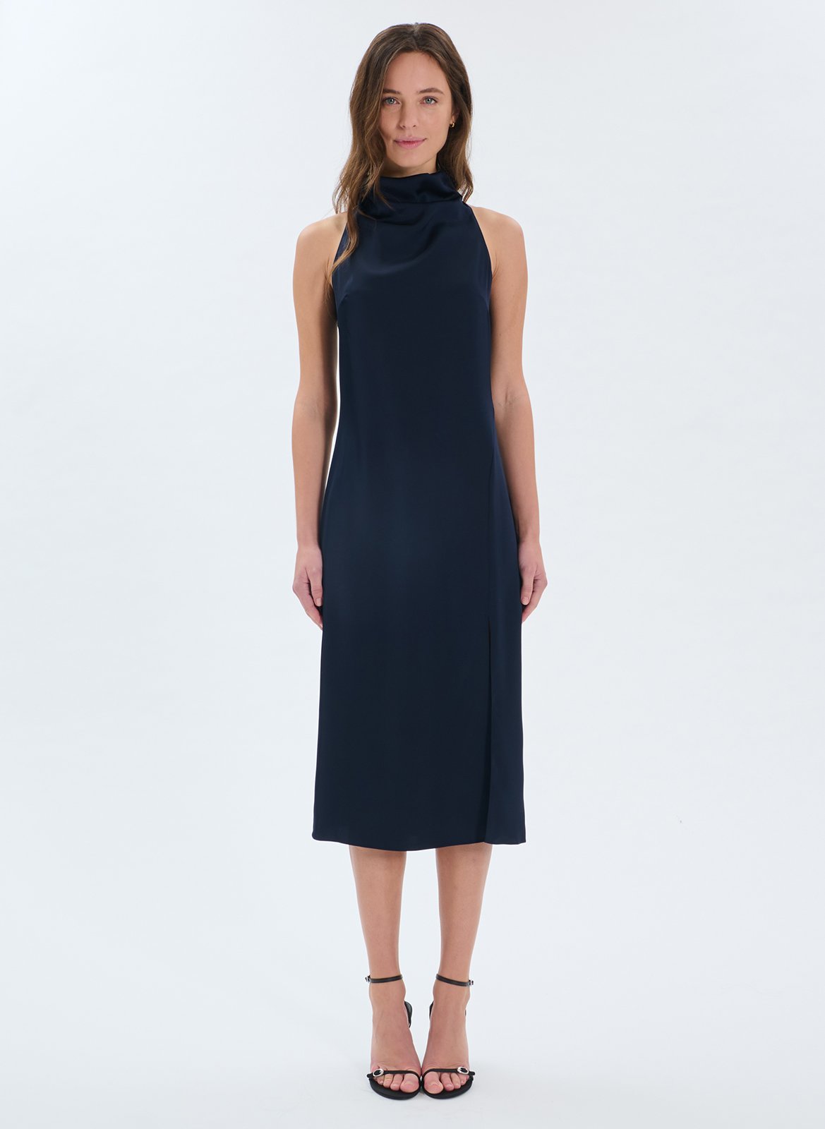 Robe midi col montant ZAPA
