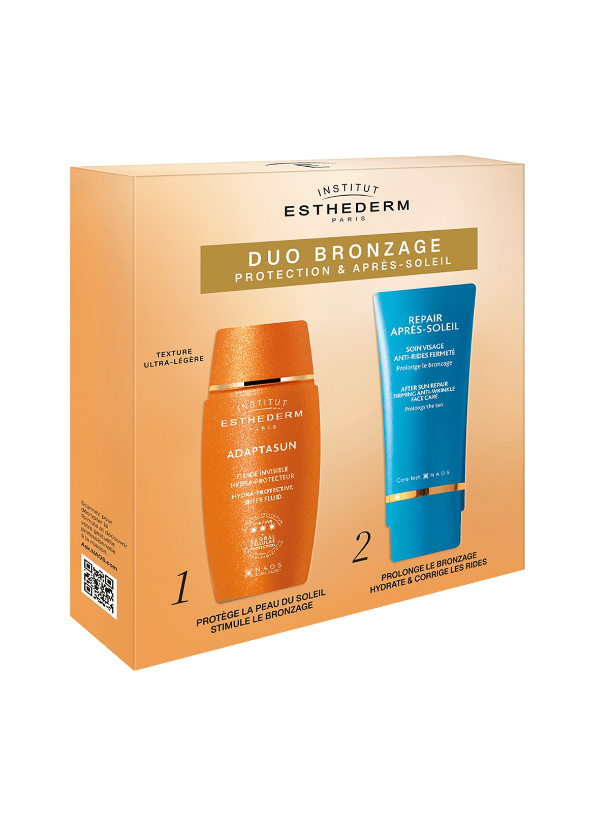 Duo Bronzage Set - Adaptasun Invisible Fluid and After-Sun Repair ESTHEDERM No color