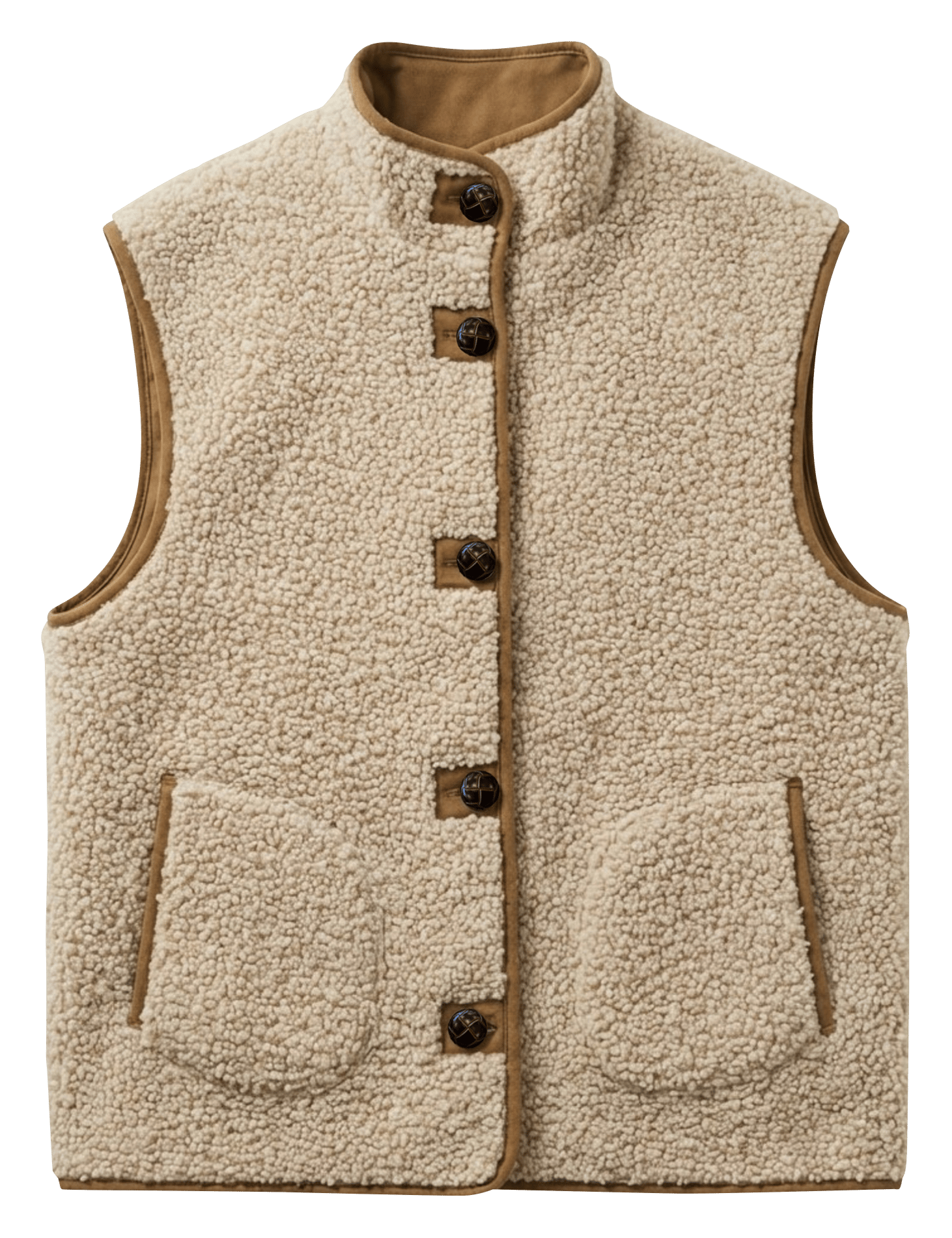 High-neck jacket INDI & COLD Brown