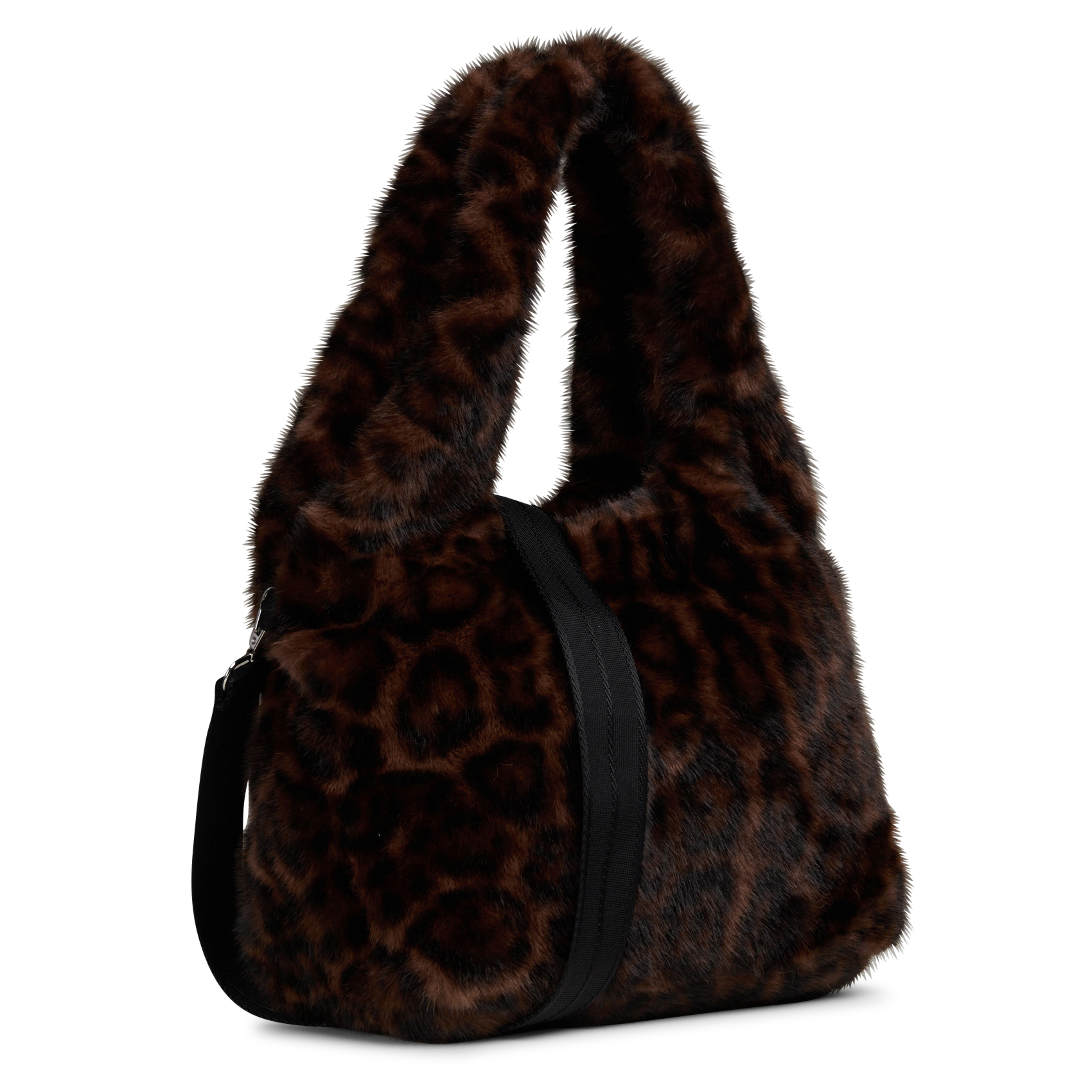 Fake fur shoulder bag BELLEROSE Grey