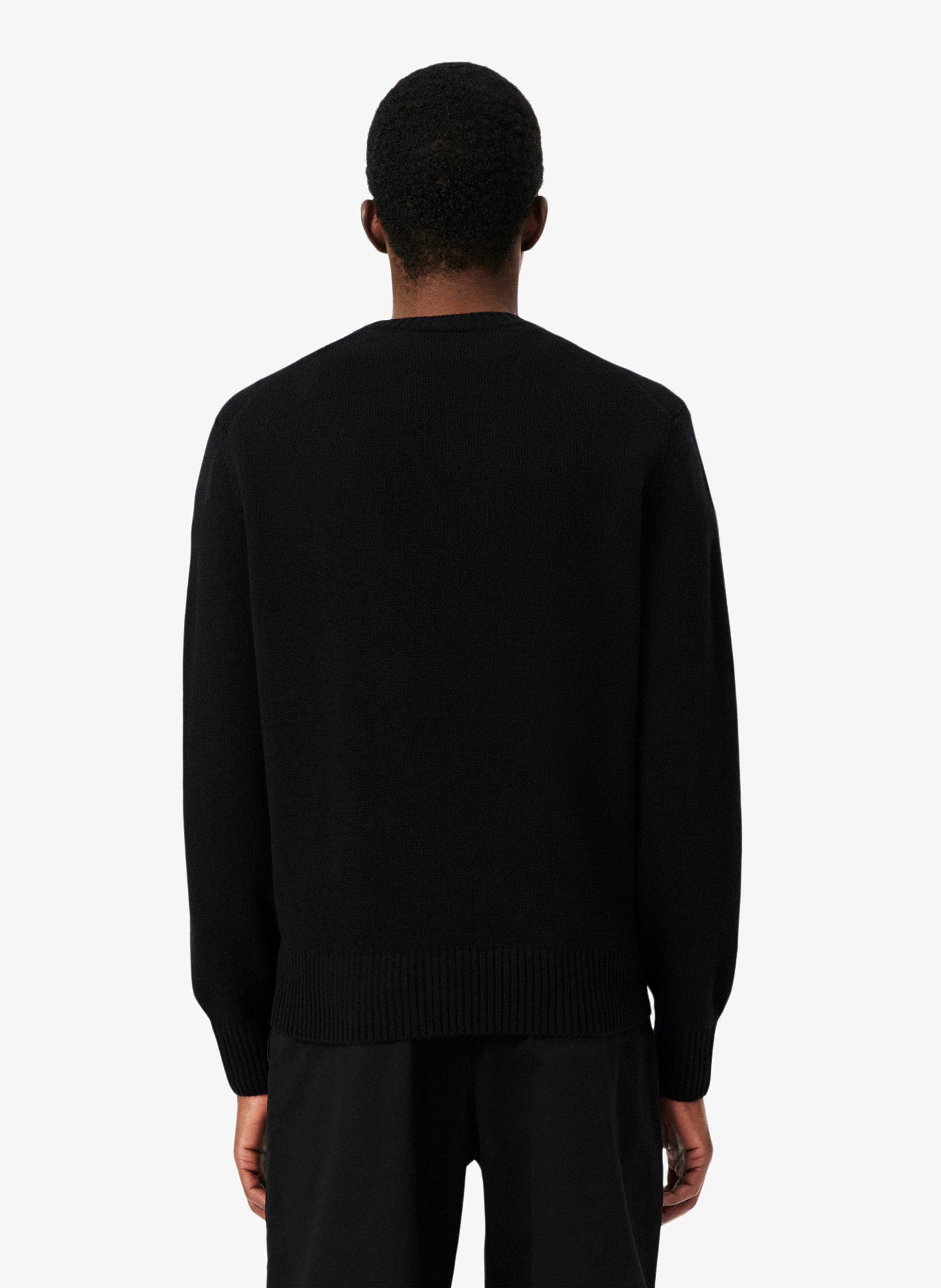 Fine wool sweater LACOSTE Black