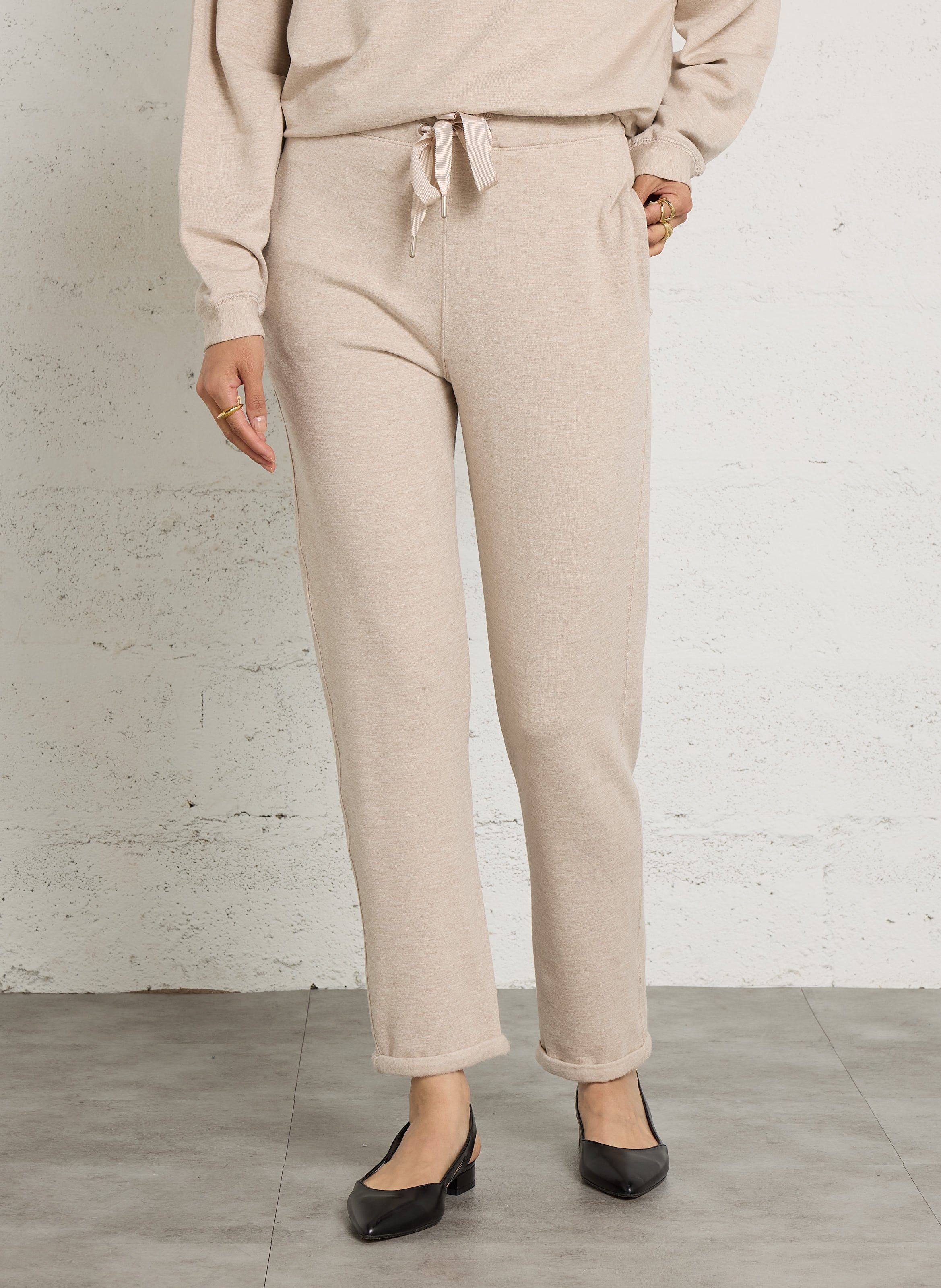Fleece-Hose MAJESTIC FILATURES Beige