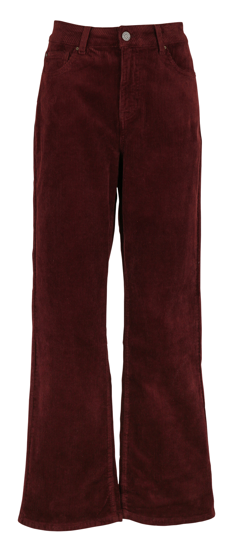 Wijde broek van katoenmix SUD EXPRESS Rood