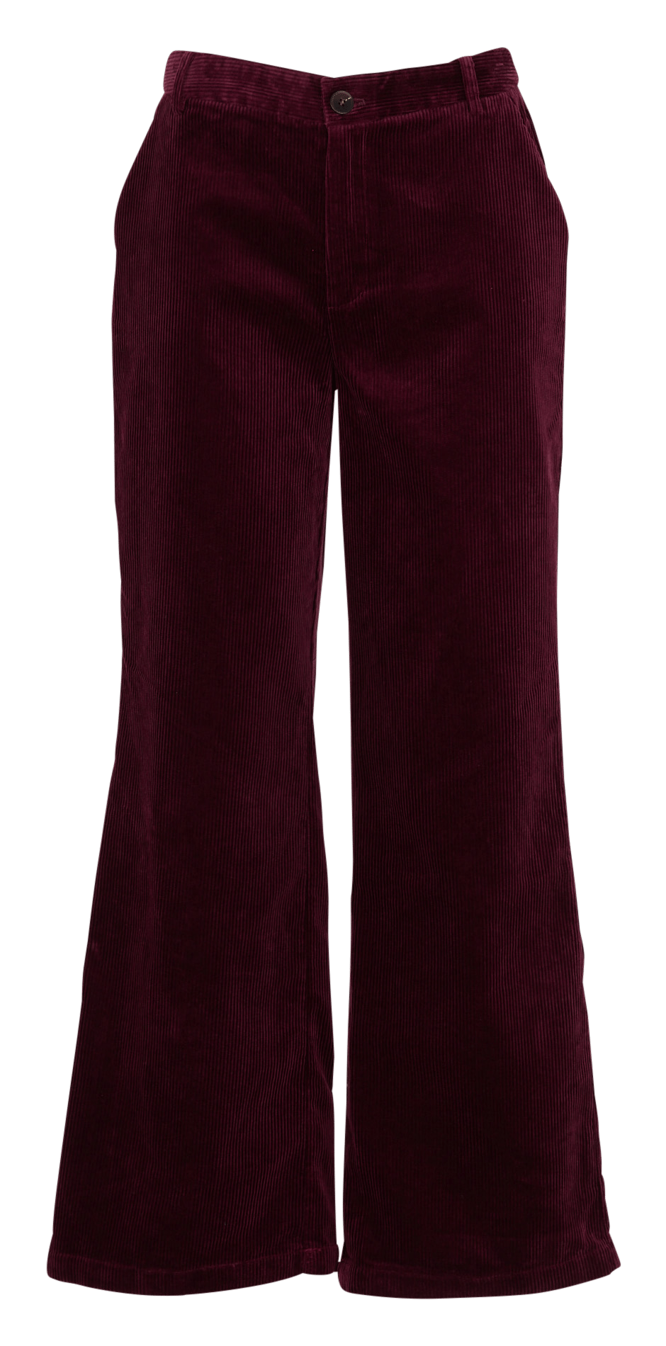 Wijde broek van ribfluweel van katoen SEE U SOON
